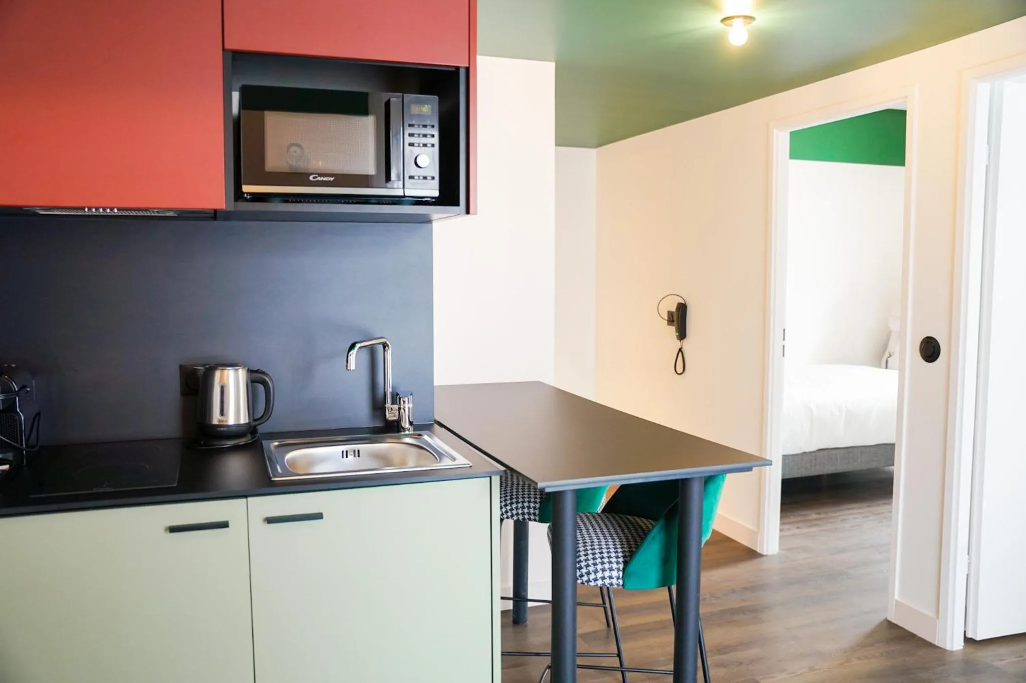 Apartment with Two Double Beds in All Suites Appart Hôtel et Hôtel - Paris 13 - Porte d'Italie