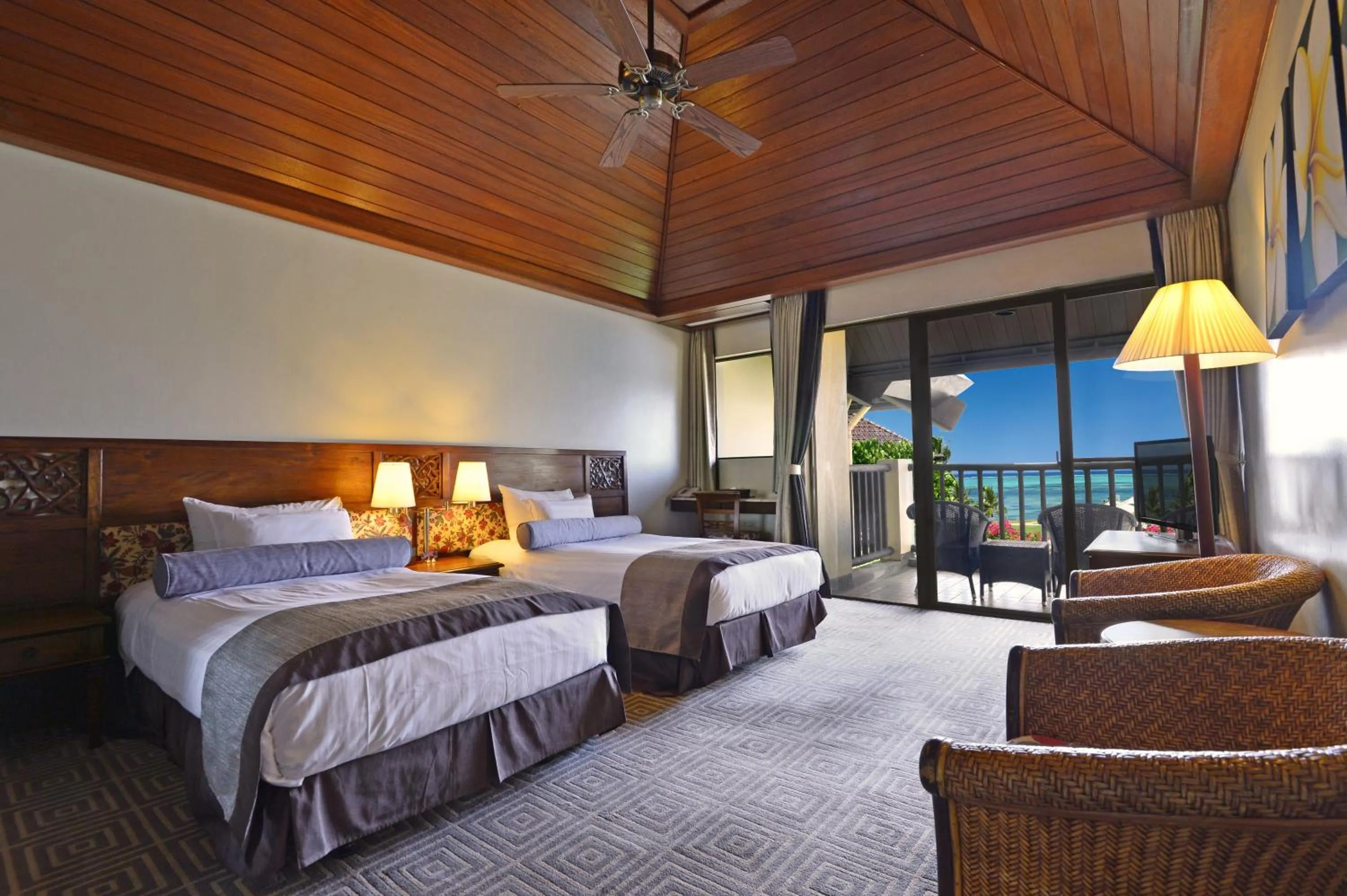 Double or Twin Room with Partial Sea View in Aqua Resort Club Saipan