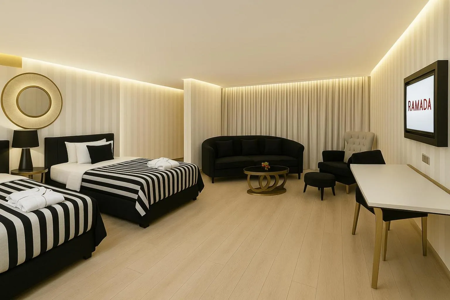 Junior Suite with One Double Bed - Non-Smoking in Ramada Hotel & Suites Sisli