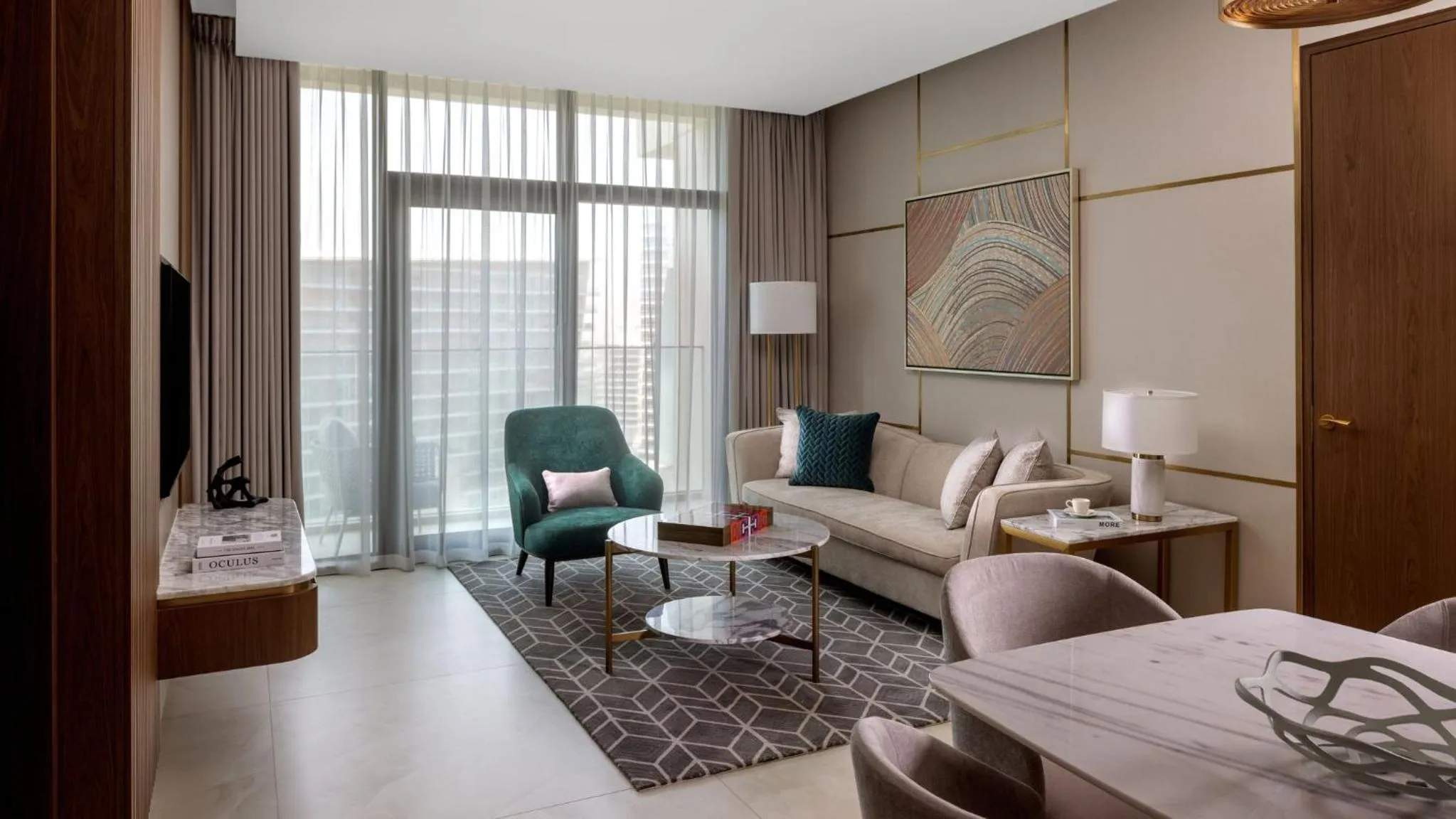 One-Bedroom Apartment with Balcony and City View in InterContinental Residences Dubai Business Bay by IHG