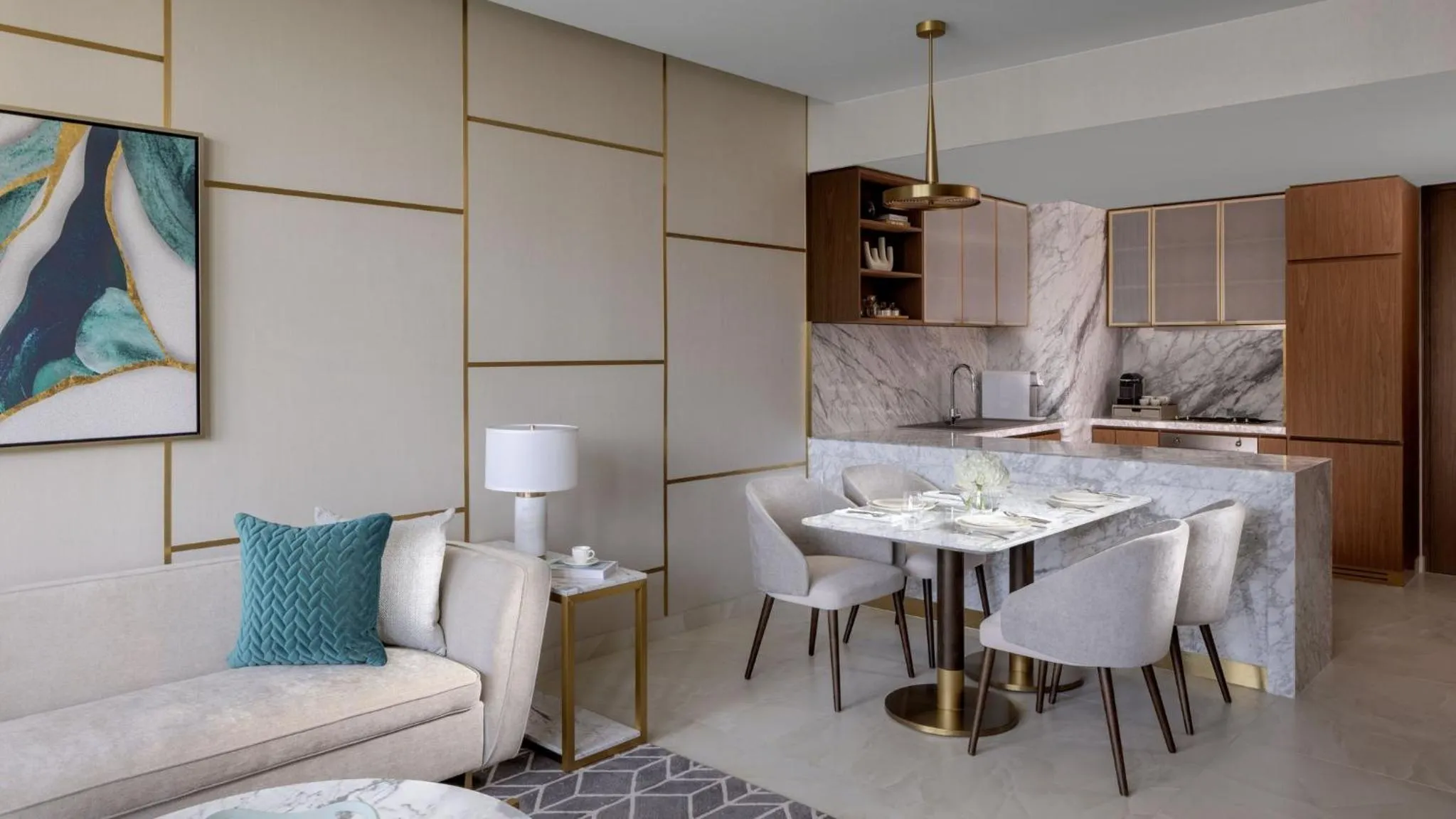 One-Bedroom Apartment with Balcony and City View - High Floor in InterContinental Residences Dubai Business Bay by IHG