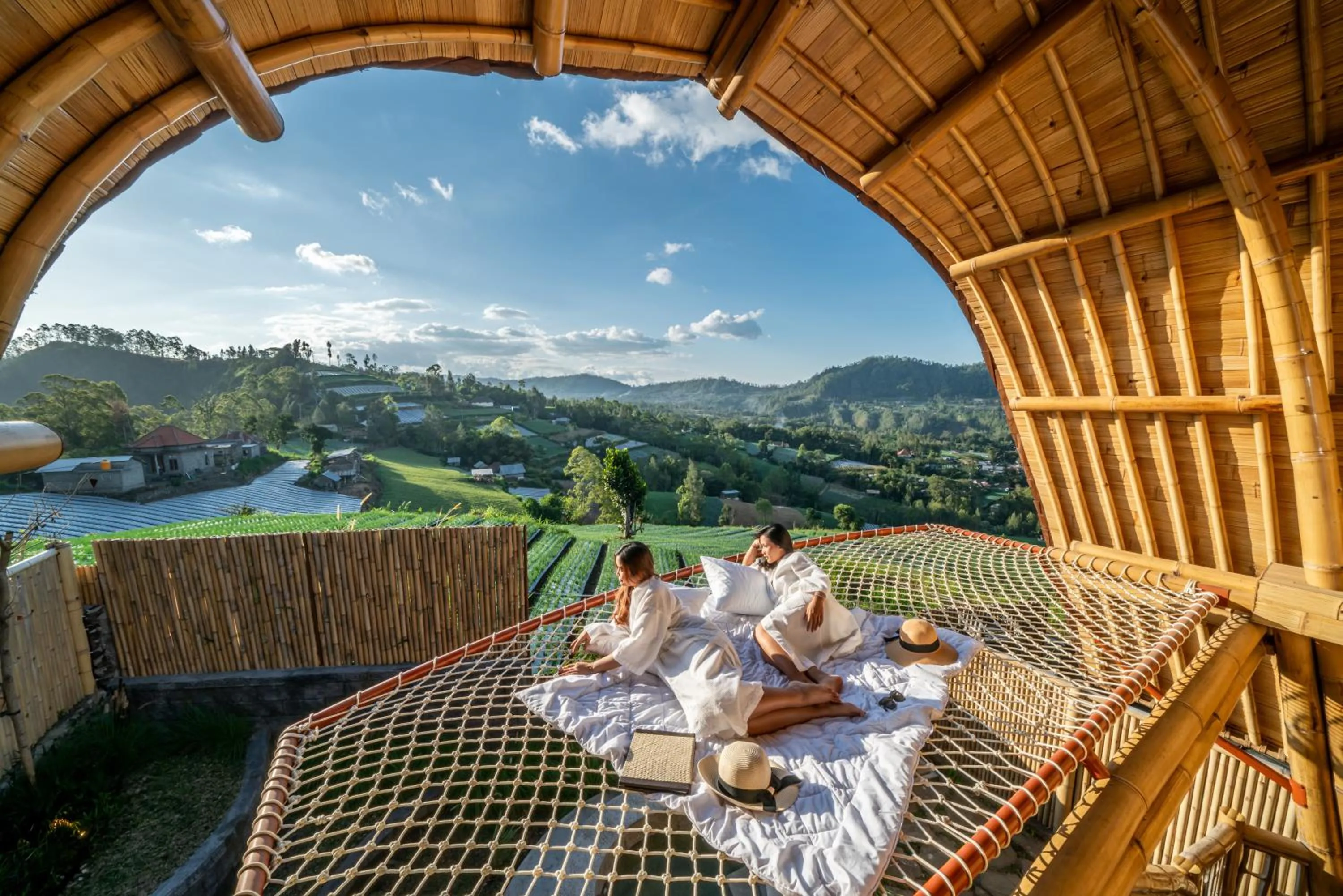 One Bedroom Plunge Pool Villa with Hills View in The Dewi Eco Bamboo Villa