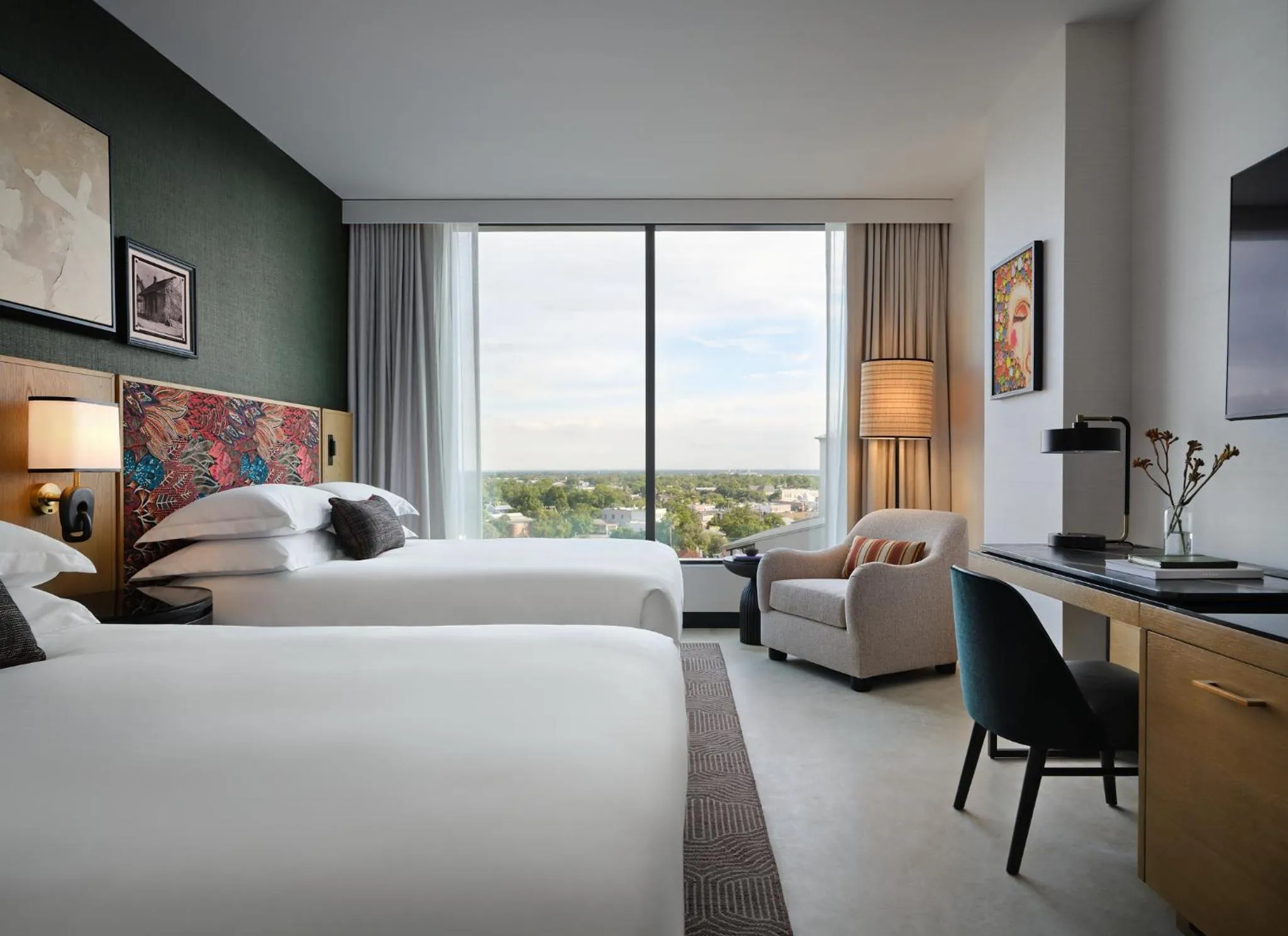 Standard Queen Room with Two Queen Beds - Hearing Accessible in Kimpton Santo San Antonio - Riverwalk by IHG