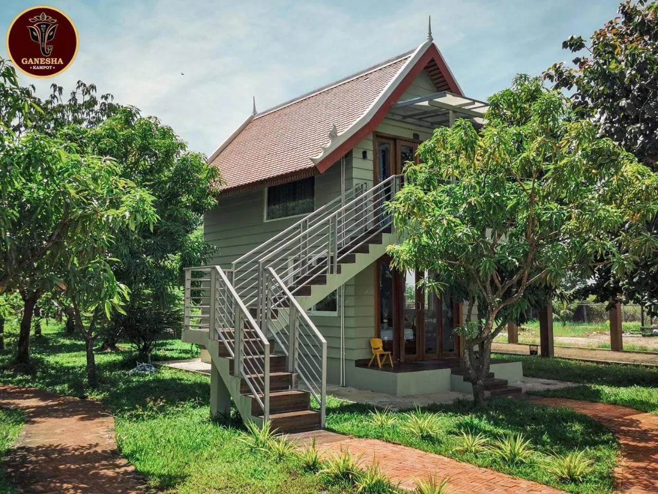 Family Room with Garden View in Ganesha Kampot Resort