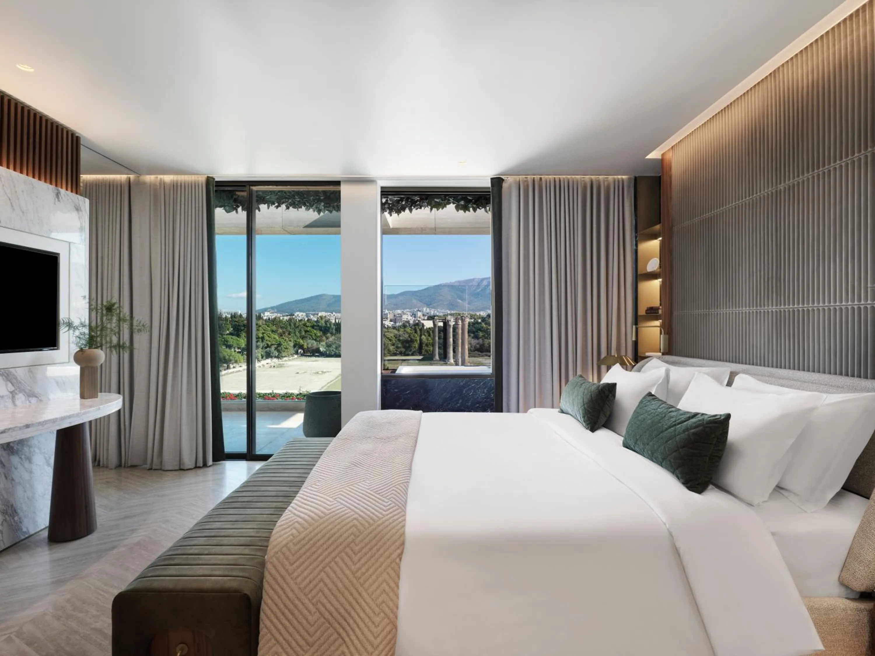 Zeus Presidential Suite with Balcony, Temple View & outdoor Jetted Tub in Anthology of Athens, The Leading Hotels of the World