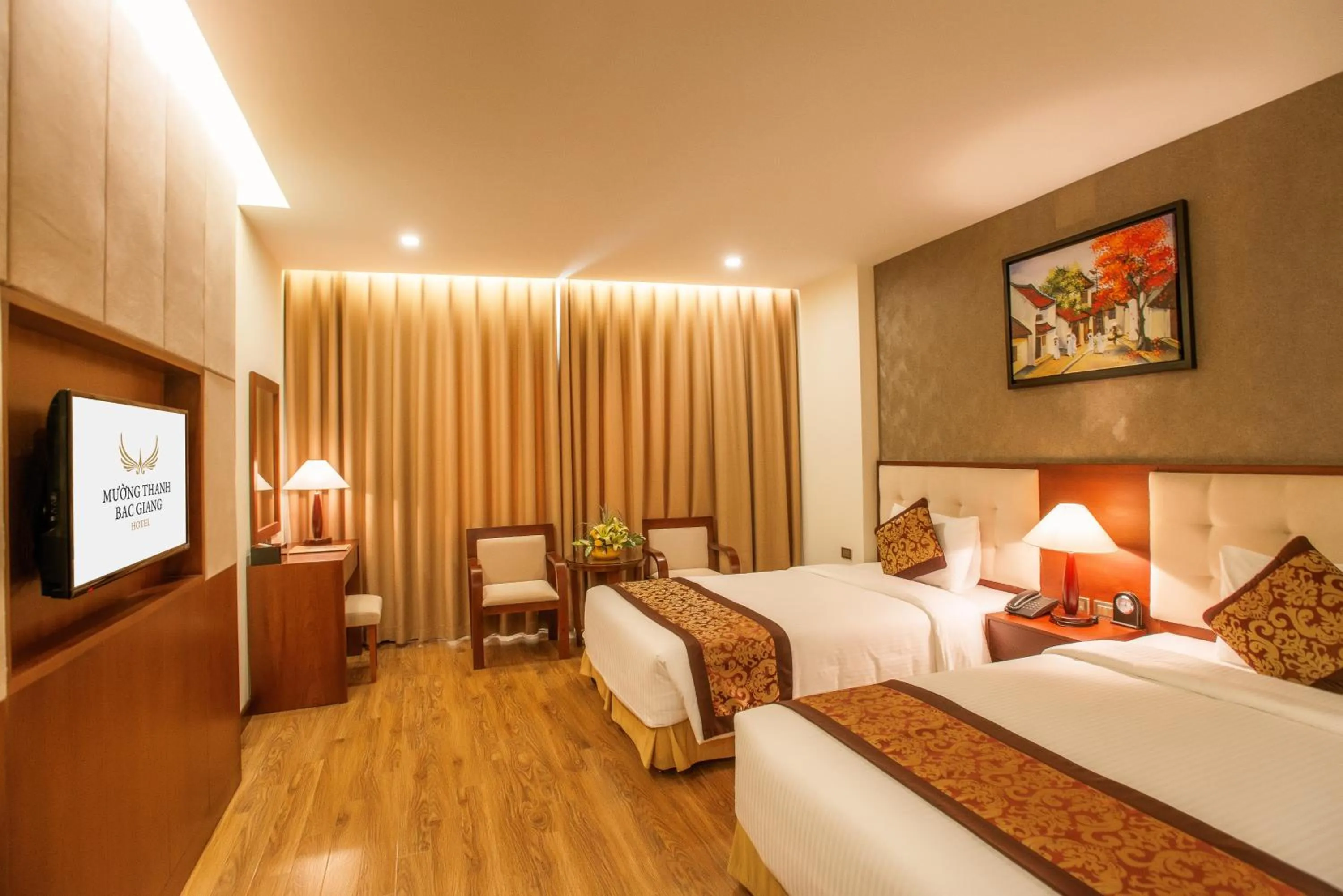 Deluxe Twin Room in Muong Thanh Grand Bac Giang Hotel