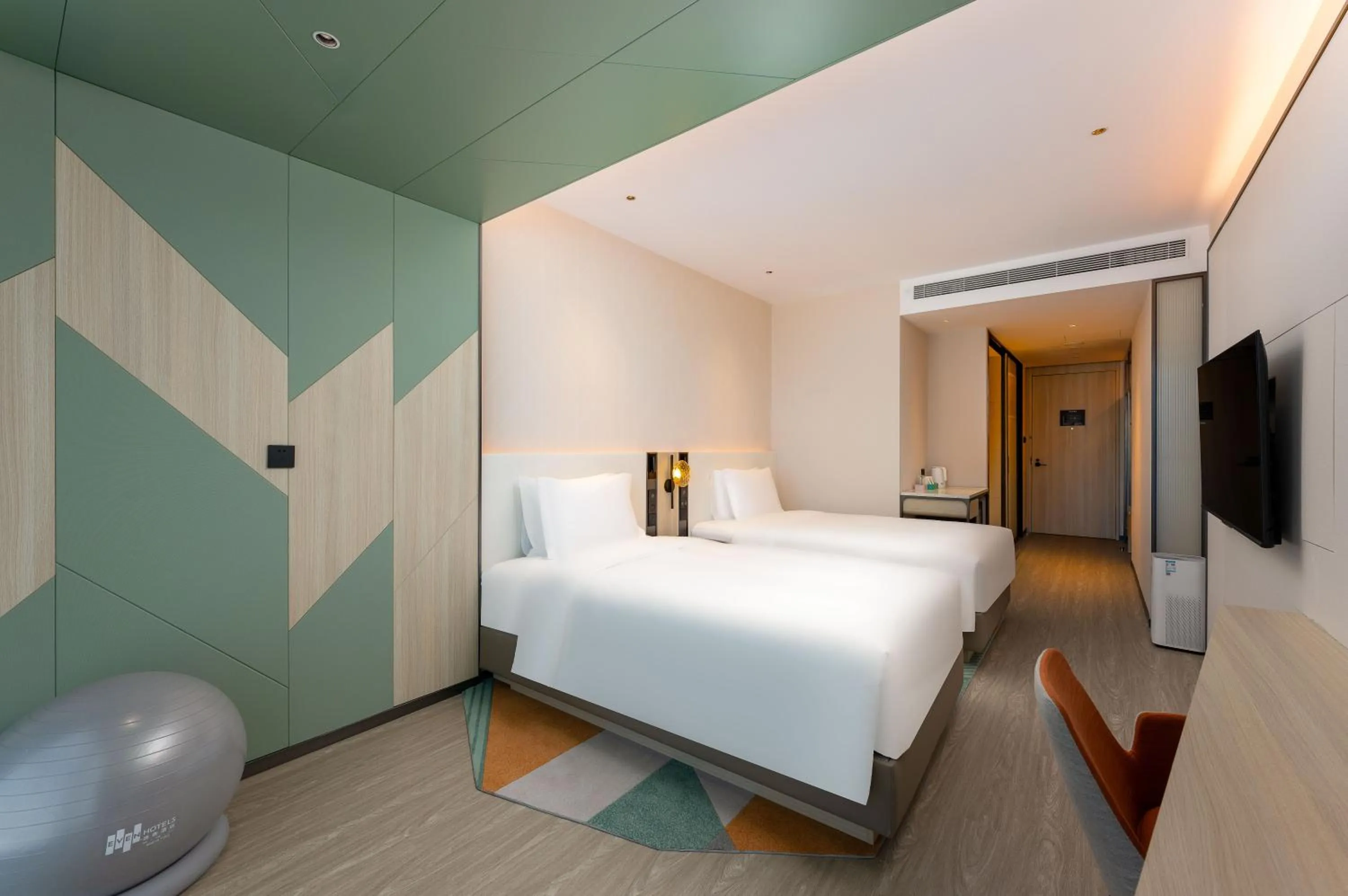 Standard Double Room with Two Double Beds in EVEN Hotel Qingdao Laoshan - an IHG Hotel