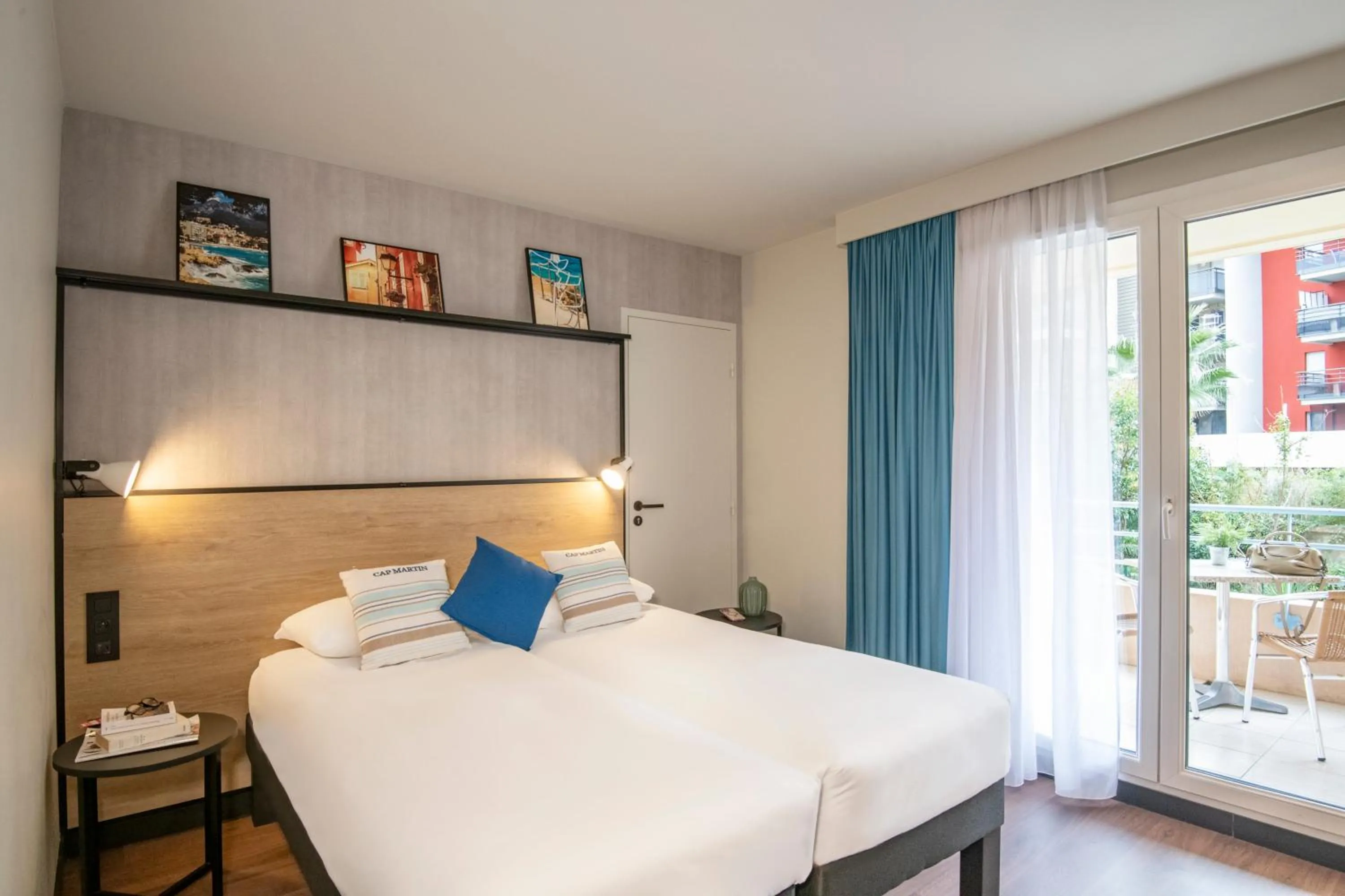 Superior Twin Room with Balcony in Ibis Roquebrune Cap Martin Menton