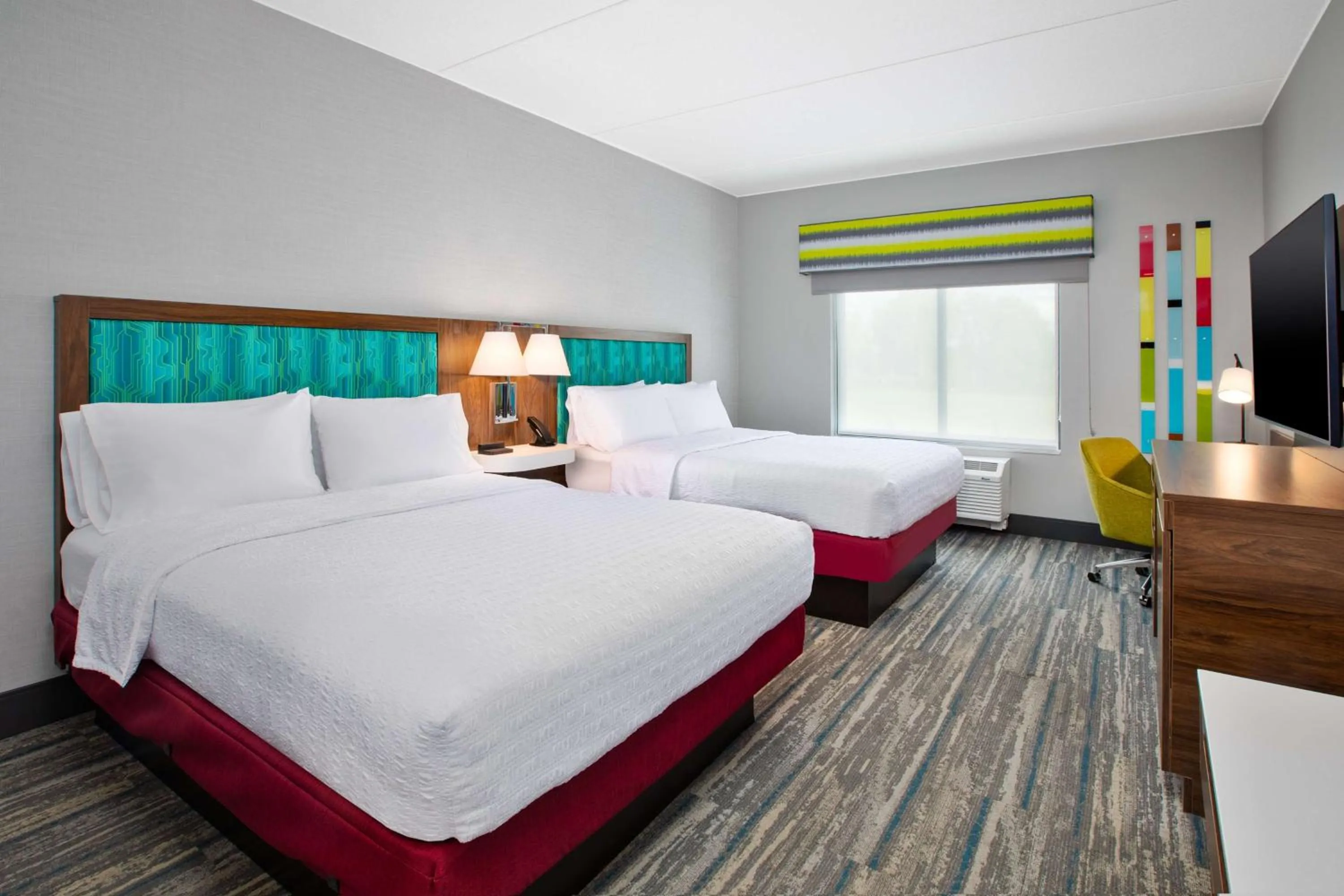 Queen Room with Two Queen Beds in Hampton Inn & Suites By Hilton Indianapolis South Greenwood