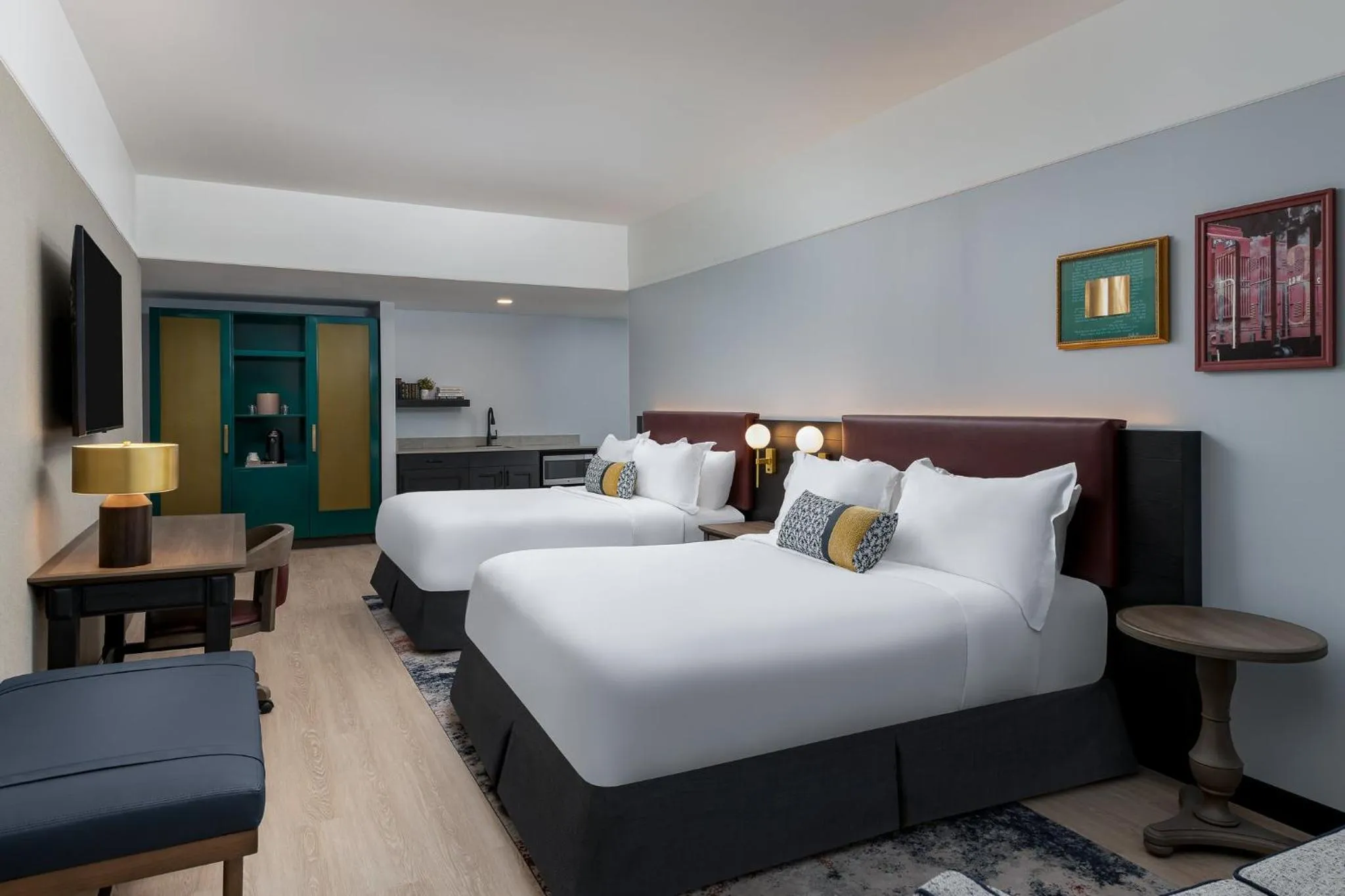 Queen Room with Two Queen Beds - Disability Access with Bath Tub in Hotel Indigo West Chester - Downtown by IHG