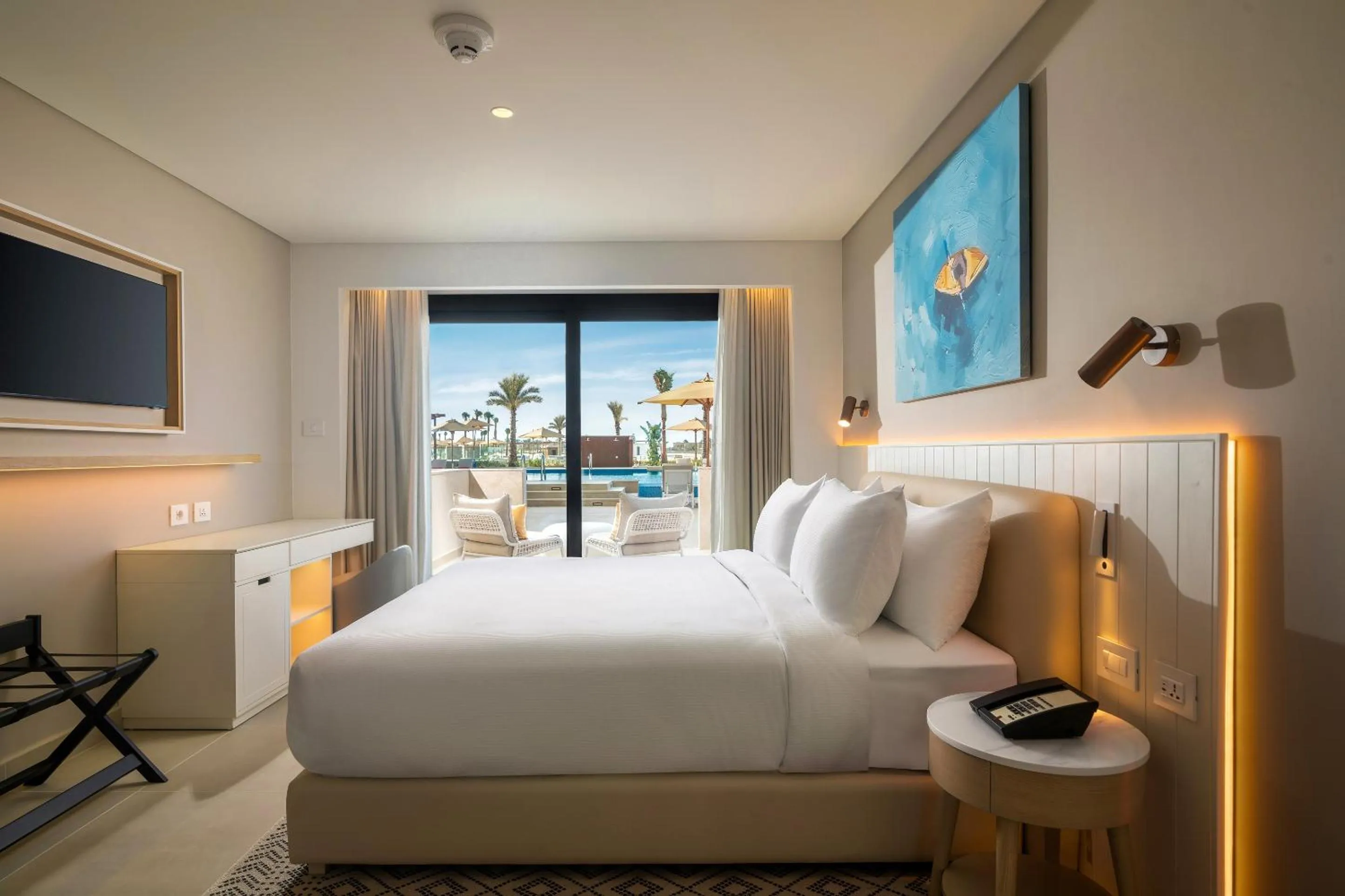 Two Bedrooms Suite Sea View with Direct Pool Access in Palma Bay Rotana Resort - New Alamein