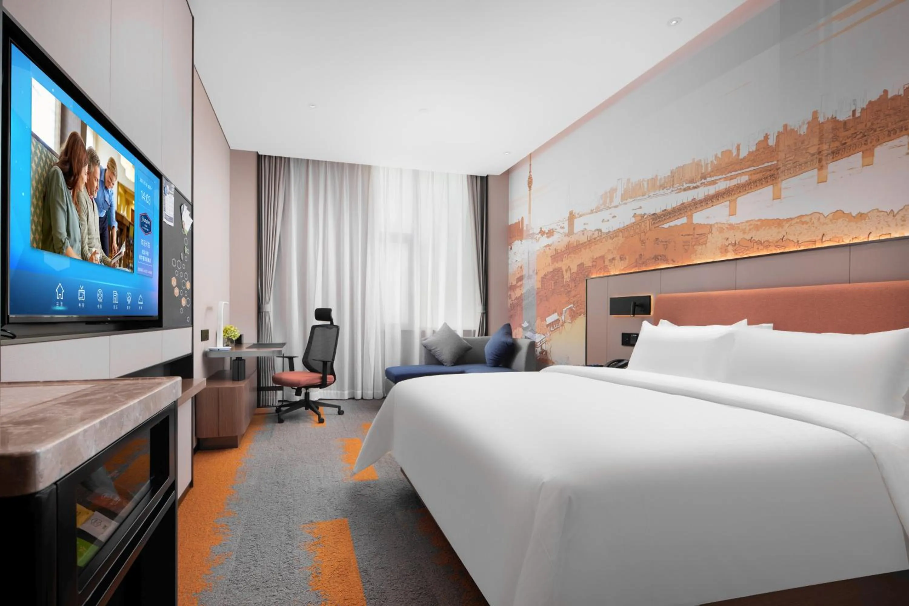 Comfort King Room in Hilton Hotel by Hampton Wuhan Zhongnan Street Branch