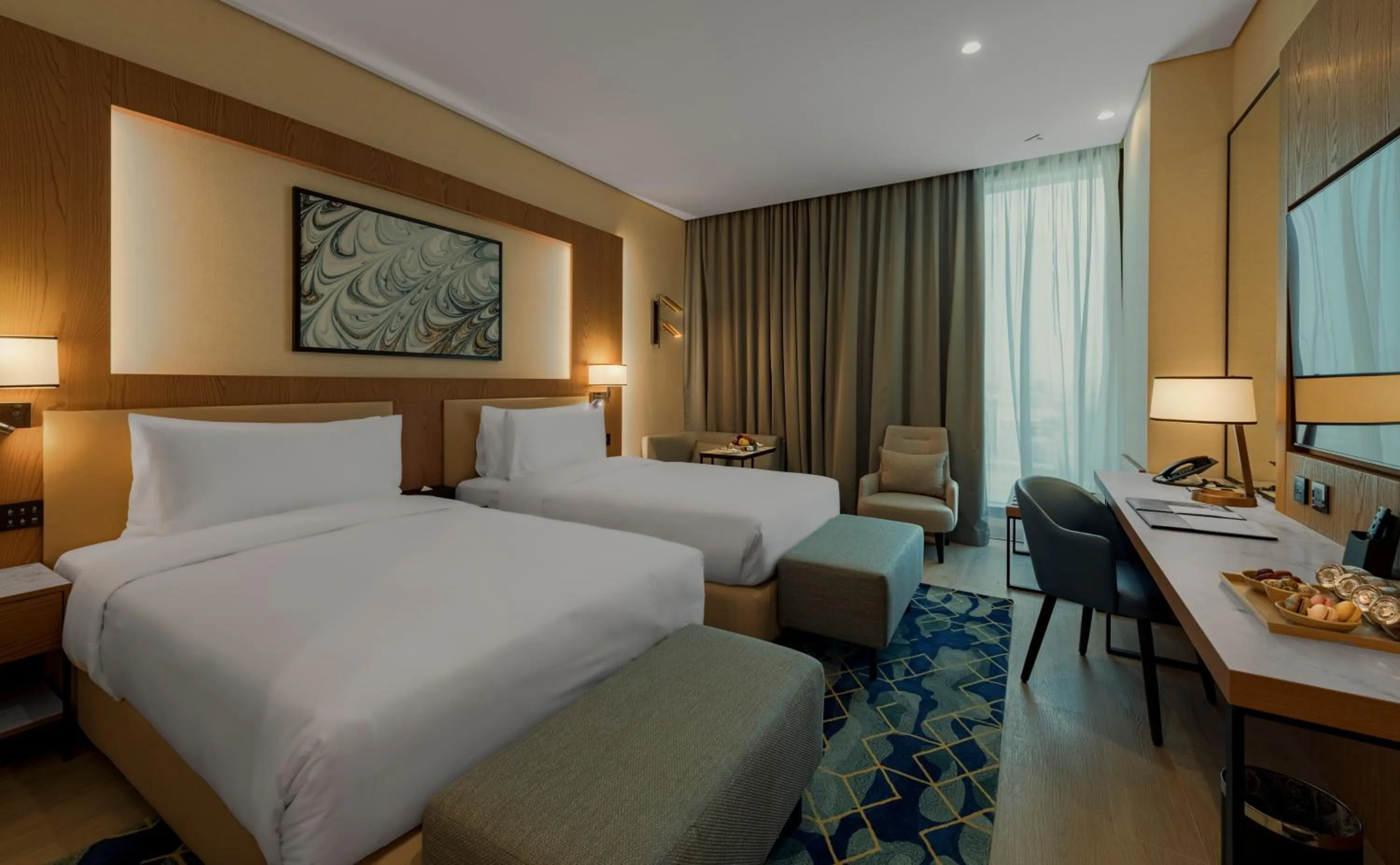 Deluxe Twin Room in Millennium Al Masar