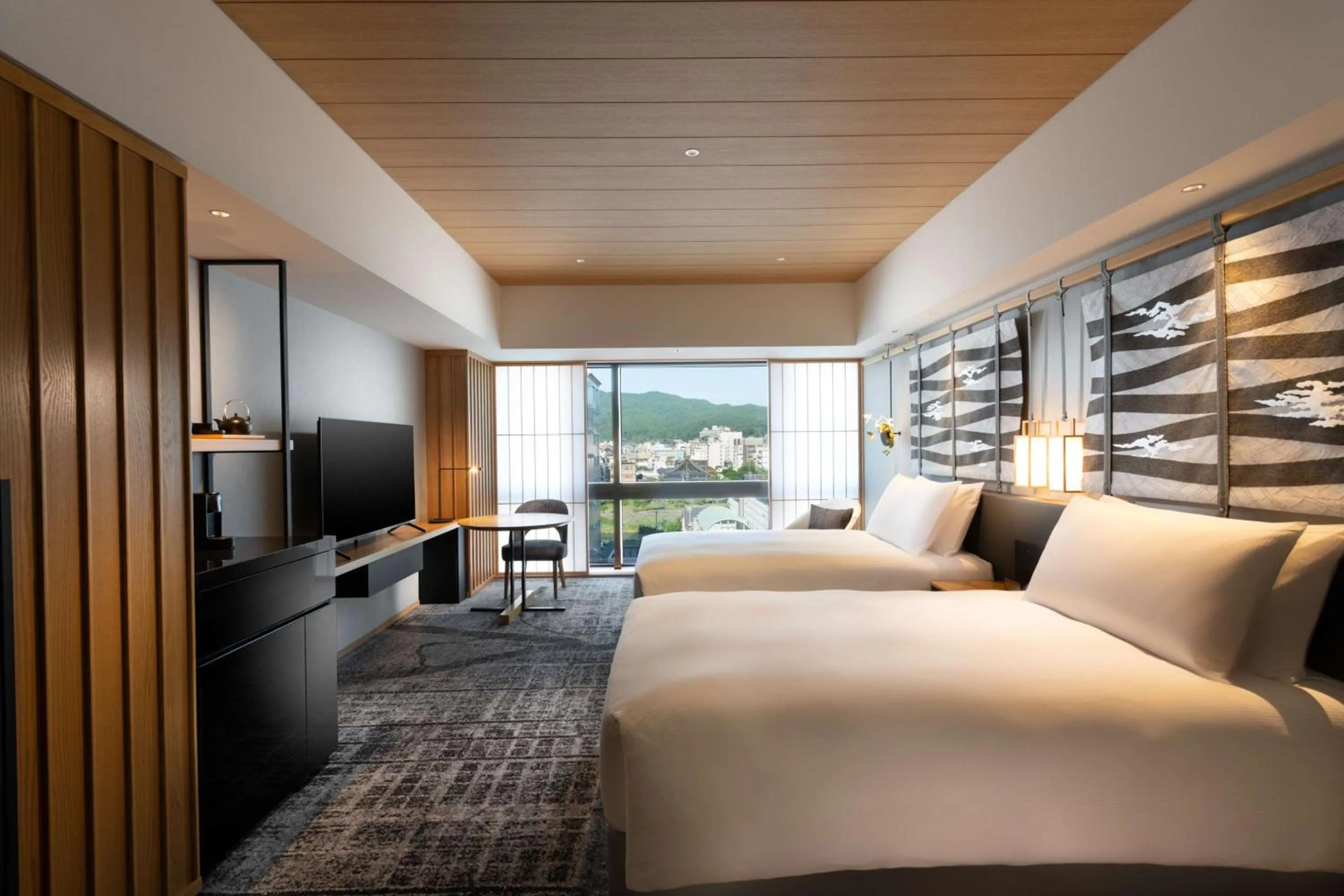 Deluxe Twin Room in Hilton Kyoto