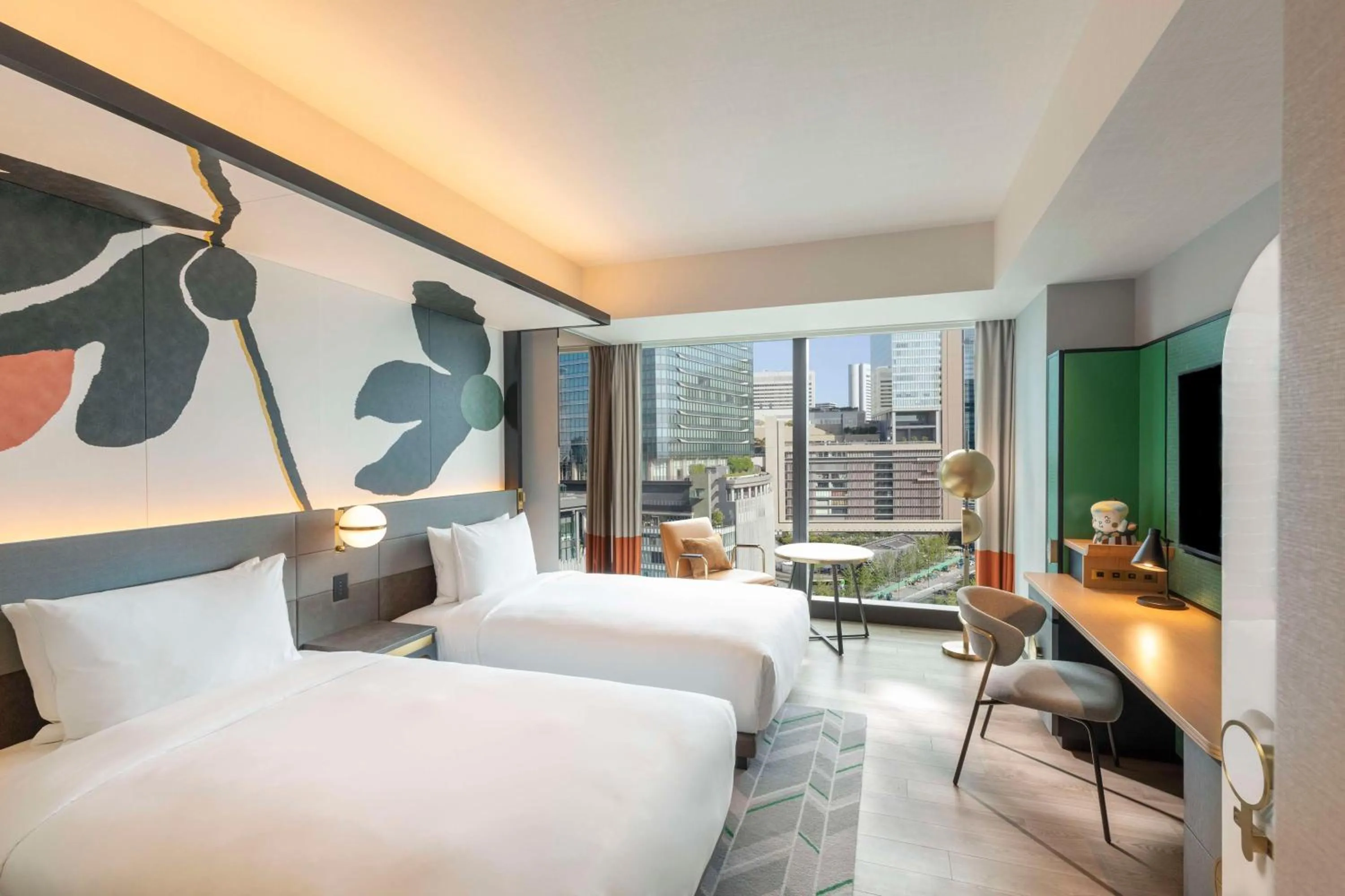 Twin Room with Premium View in Canopy By Hilton Osaka Umeda