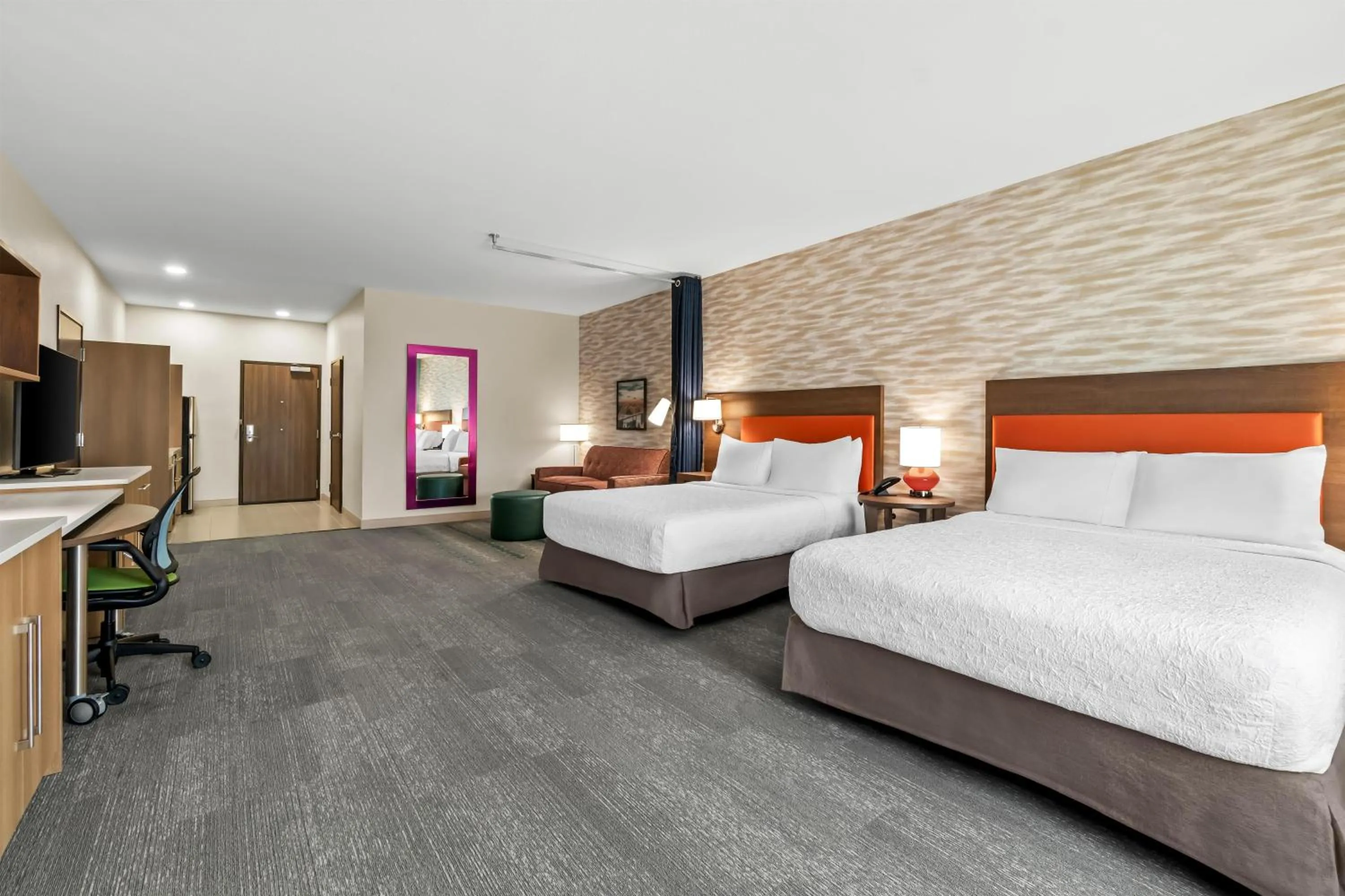 Studio Suite with Two Queen Beds and Tub - Mobility Access in Home2 Suites By Hilton Marion