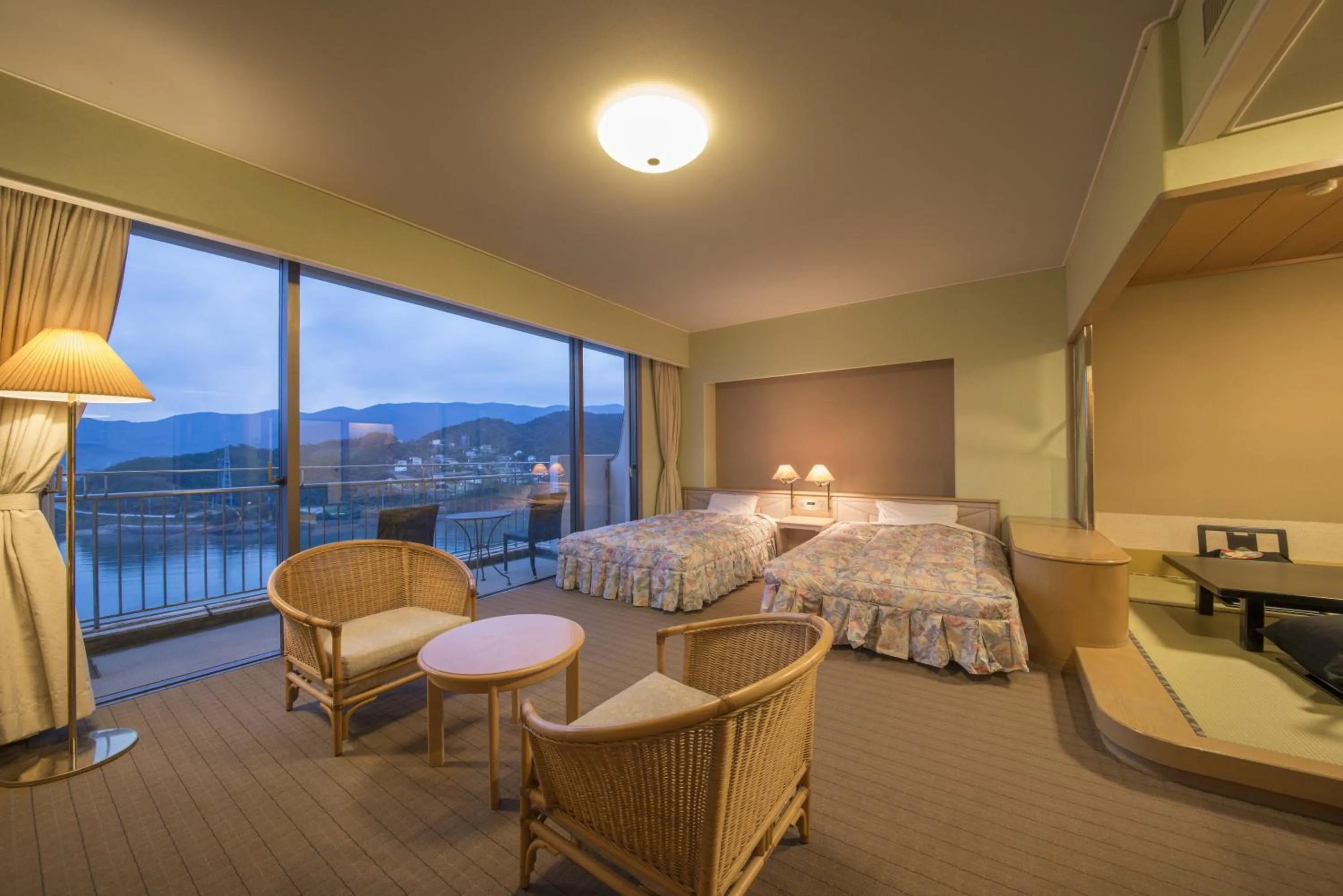 Quadruple Room with Tatami Area - single occupancy in Ryoso Uminocho