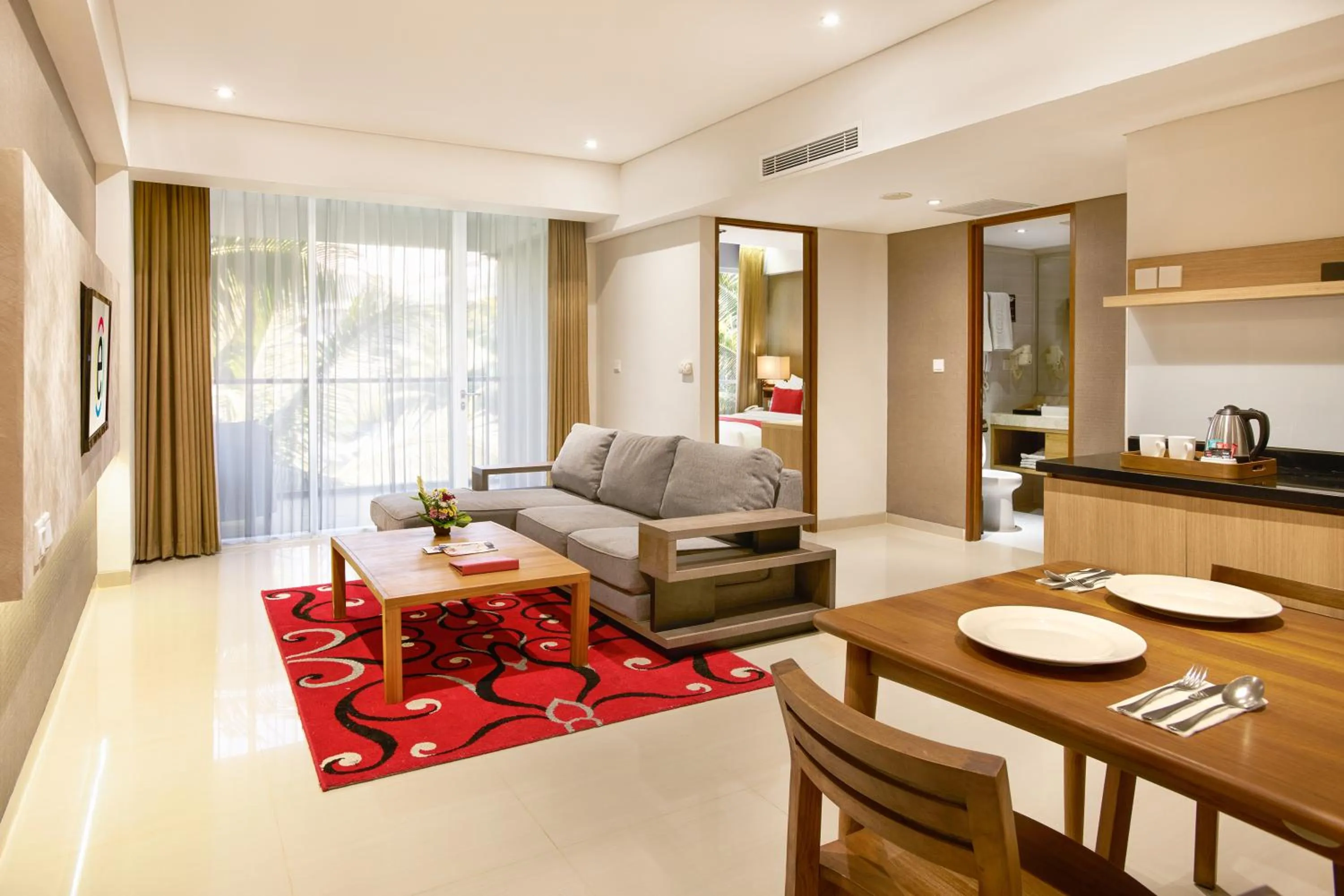 Family Room with Pool View in Ramada Encore by Wyndham Bali Seminyak