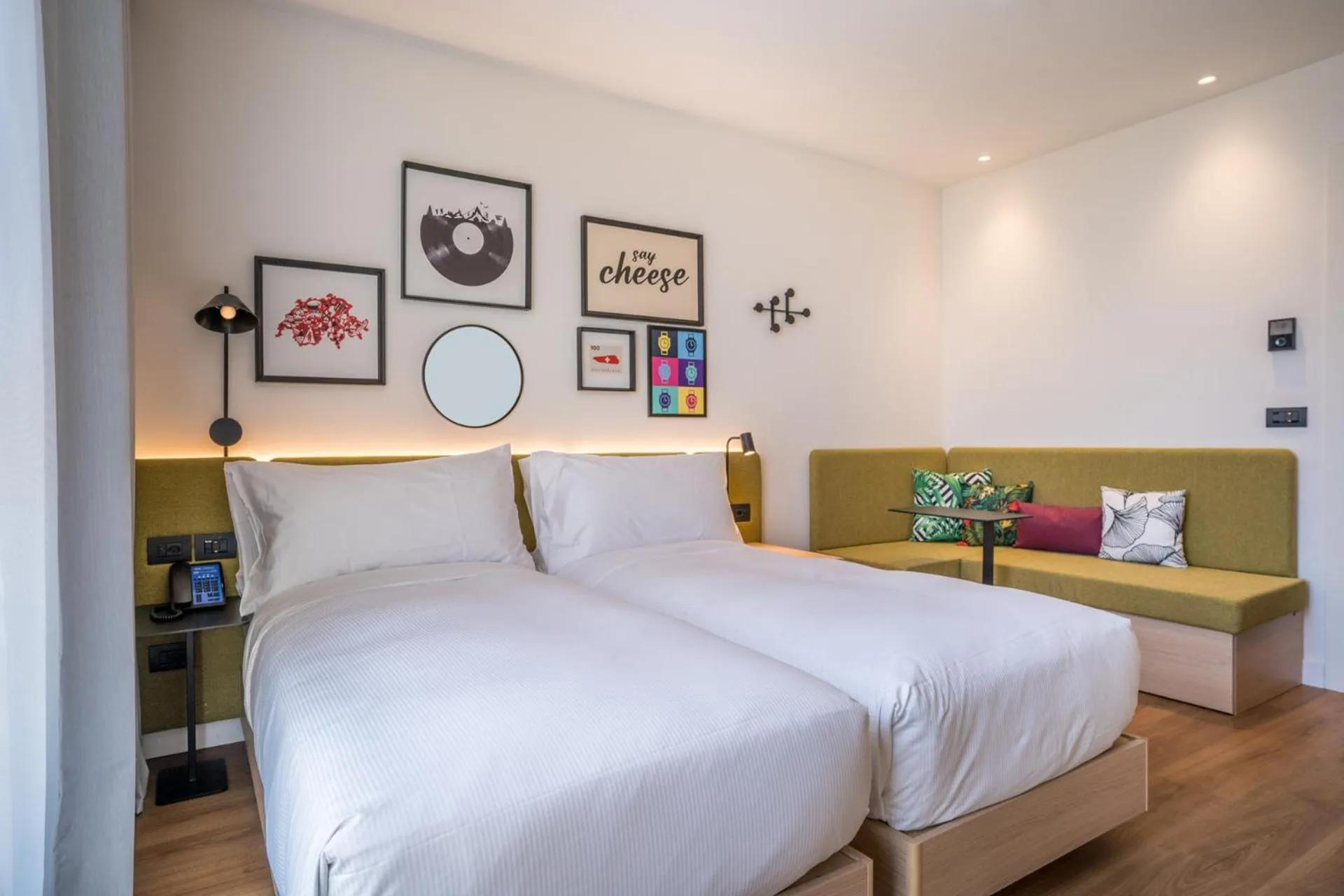 Twin Room with Sofa Bed in Hampton By Hilton Locarno