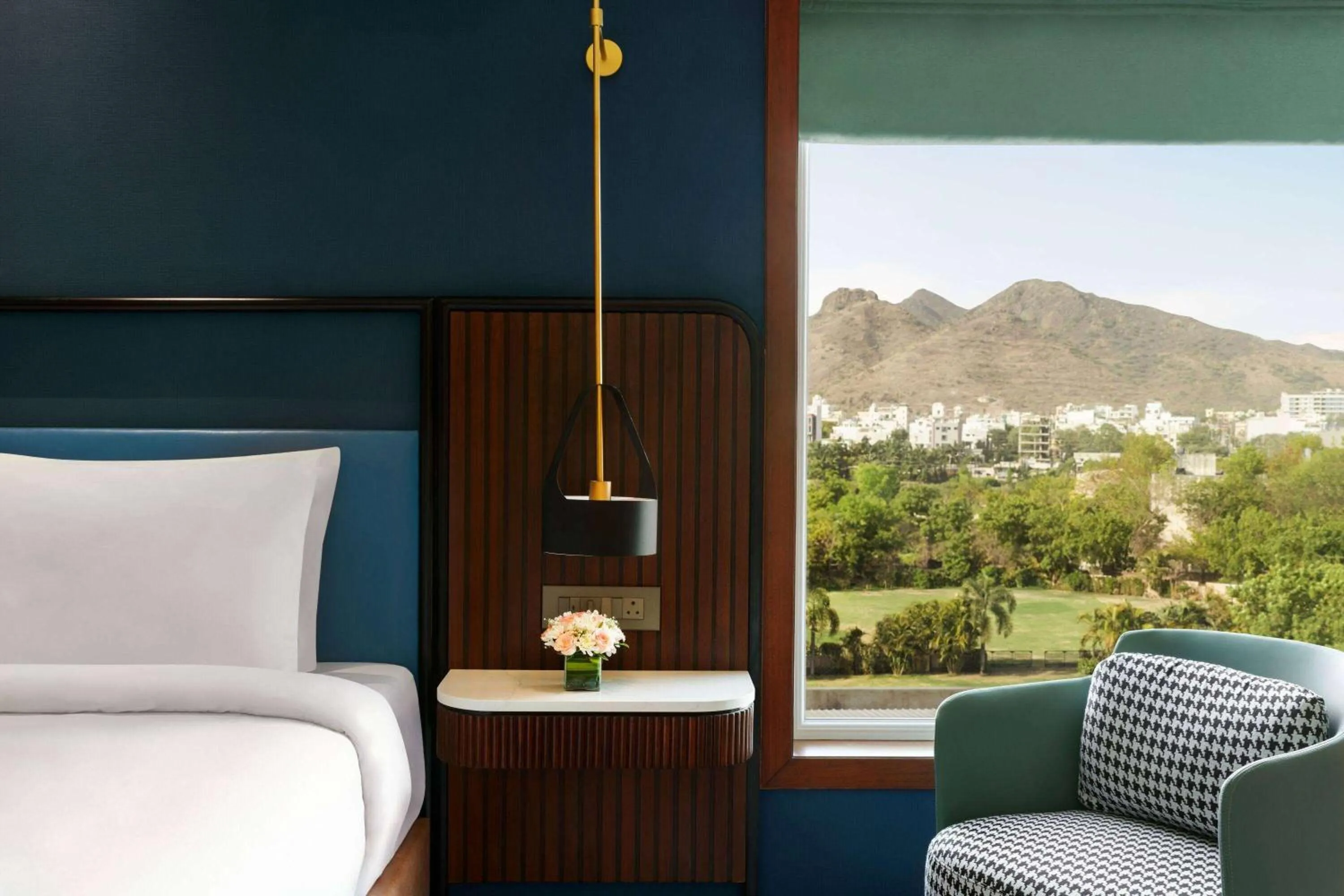 King Room with Roll-In Shower - single occupancy - Mobility Access in Ramada Encore by Wyndham Udaipur Roopnagar