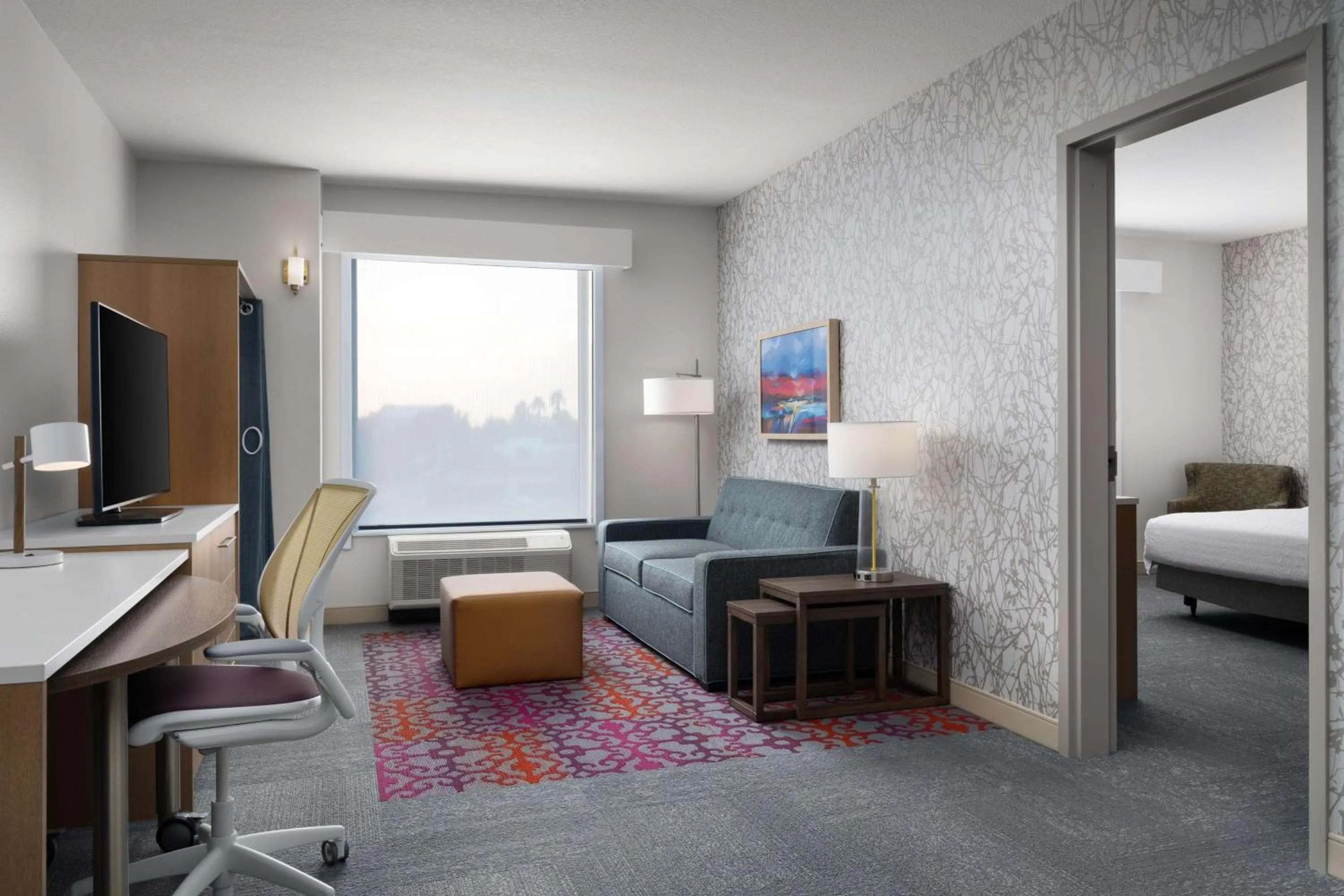 One-Bedroom King Suite with Bath Tub - Mobility Accessible in Home2 Suites By Hilton Winter Haven