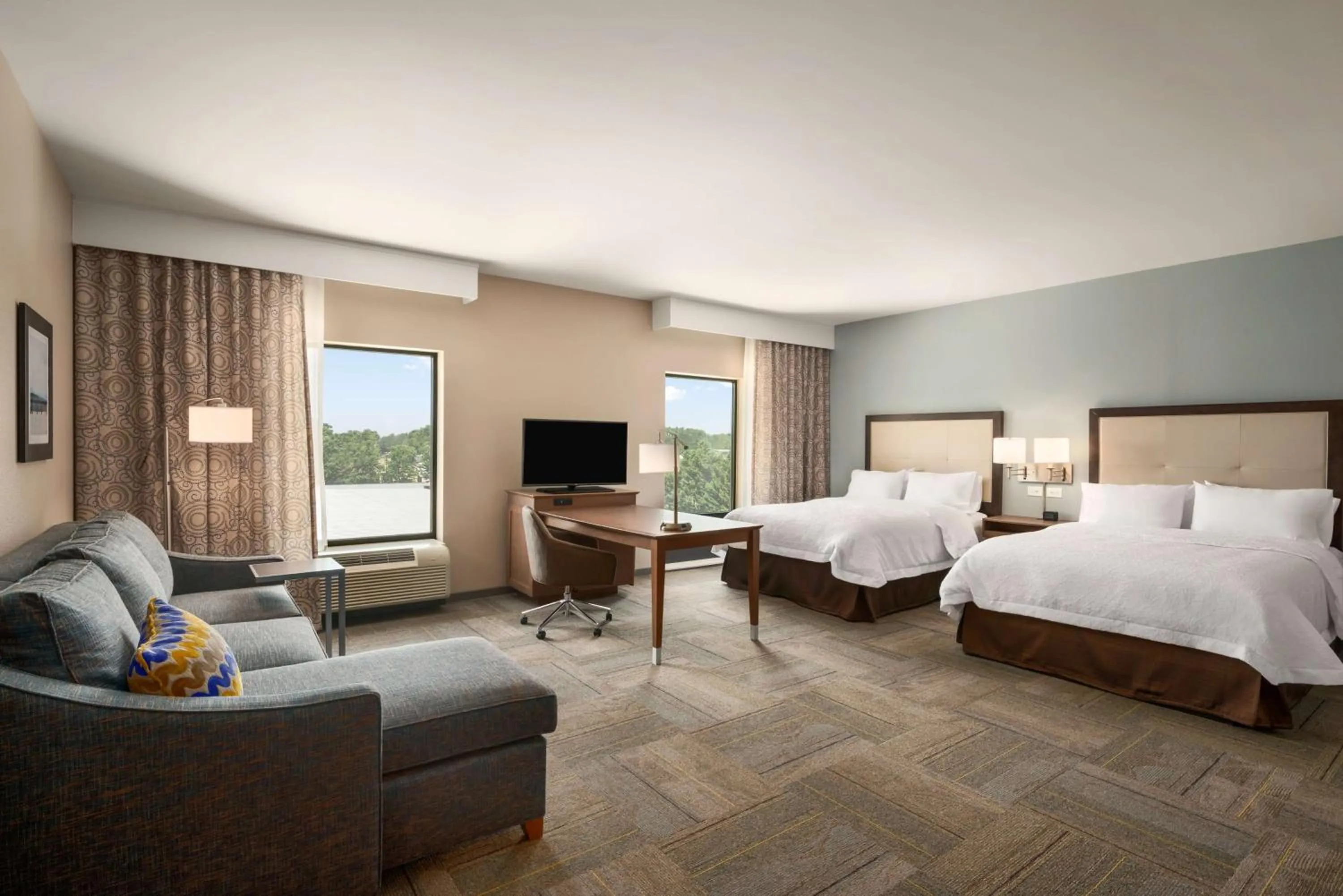 Studio Suite with Two Queen Beds in Hampton Inn & Suites - Lavonia, GA