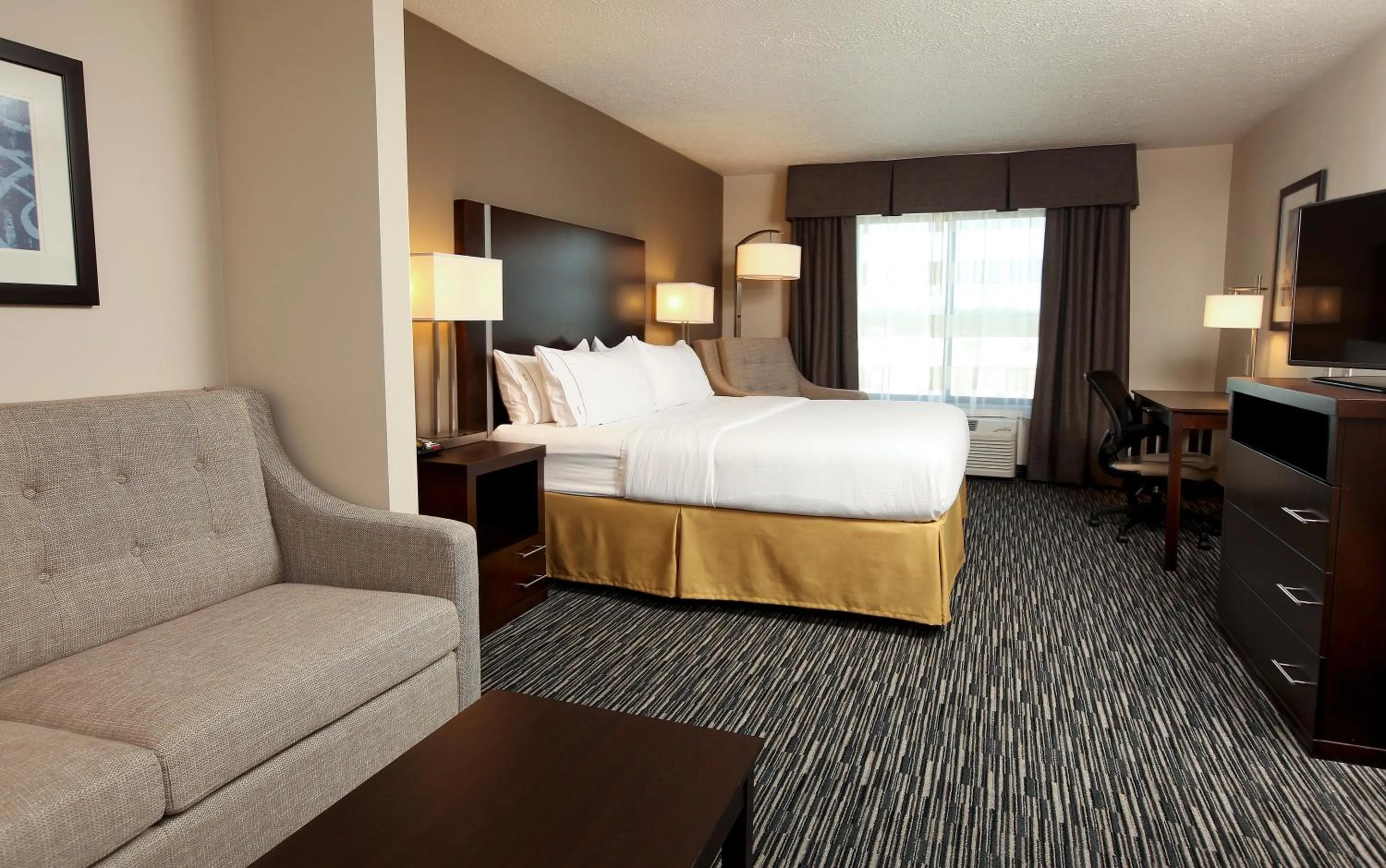 King Suite with Sofa Bed in Holiday Inn Express & Suites Omaha South Ralston Arena by IHG