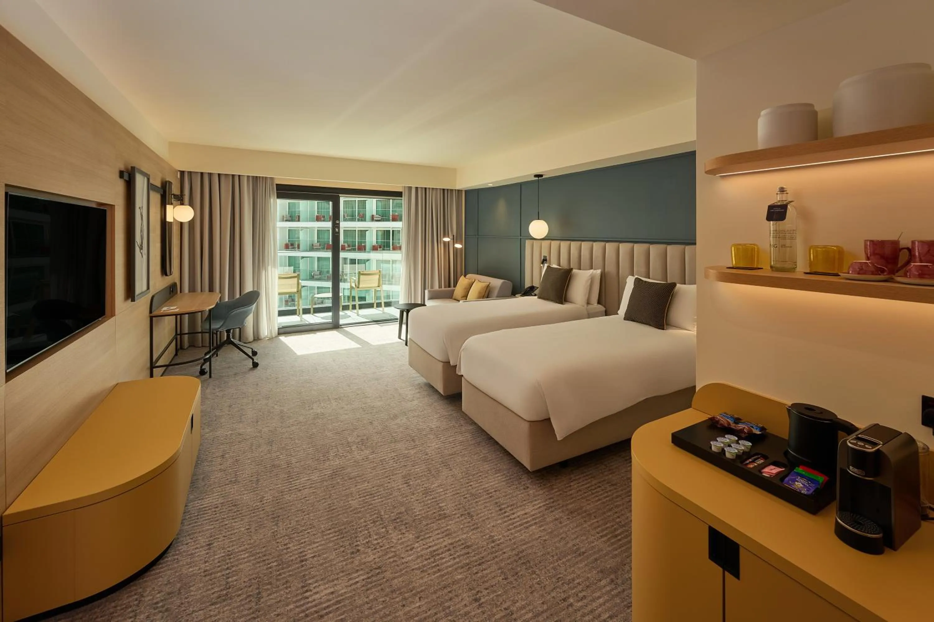 Premium Twin Room with Balcony and Sofa Bed in voco Malta by IHG