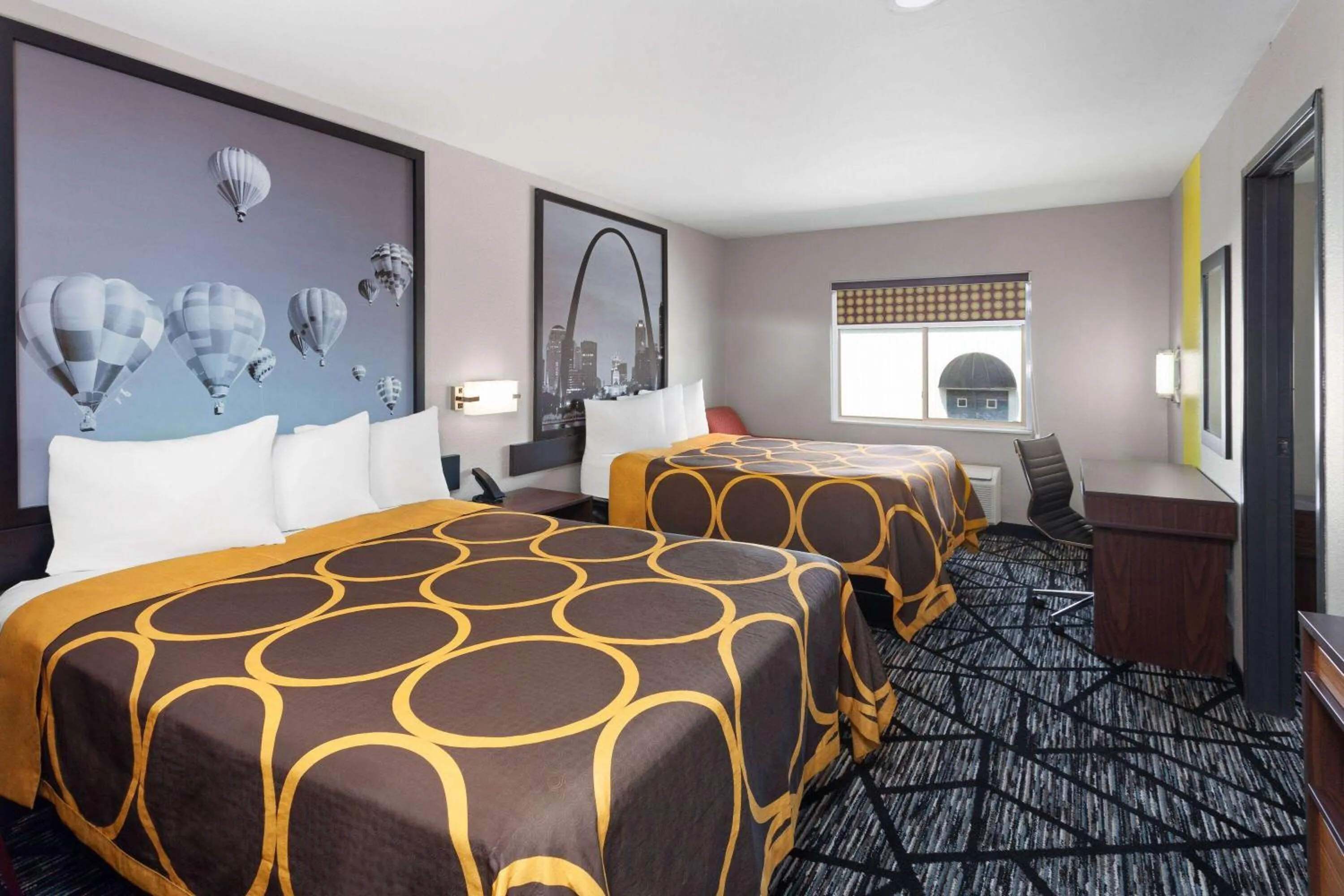 Studio Queen Suite with Two Queen Beds - Non-Smoking in Super 8 by Wyndham Olney