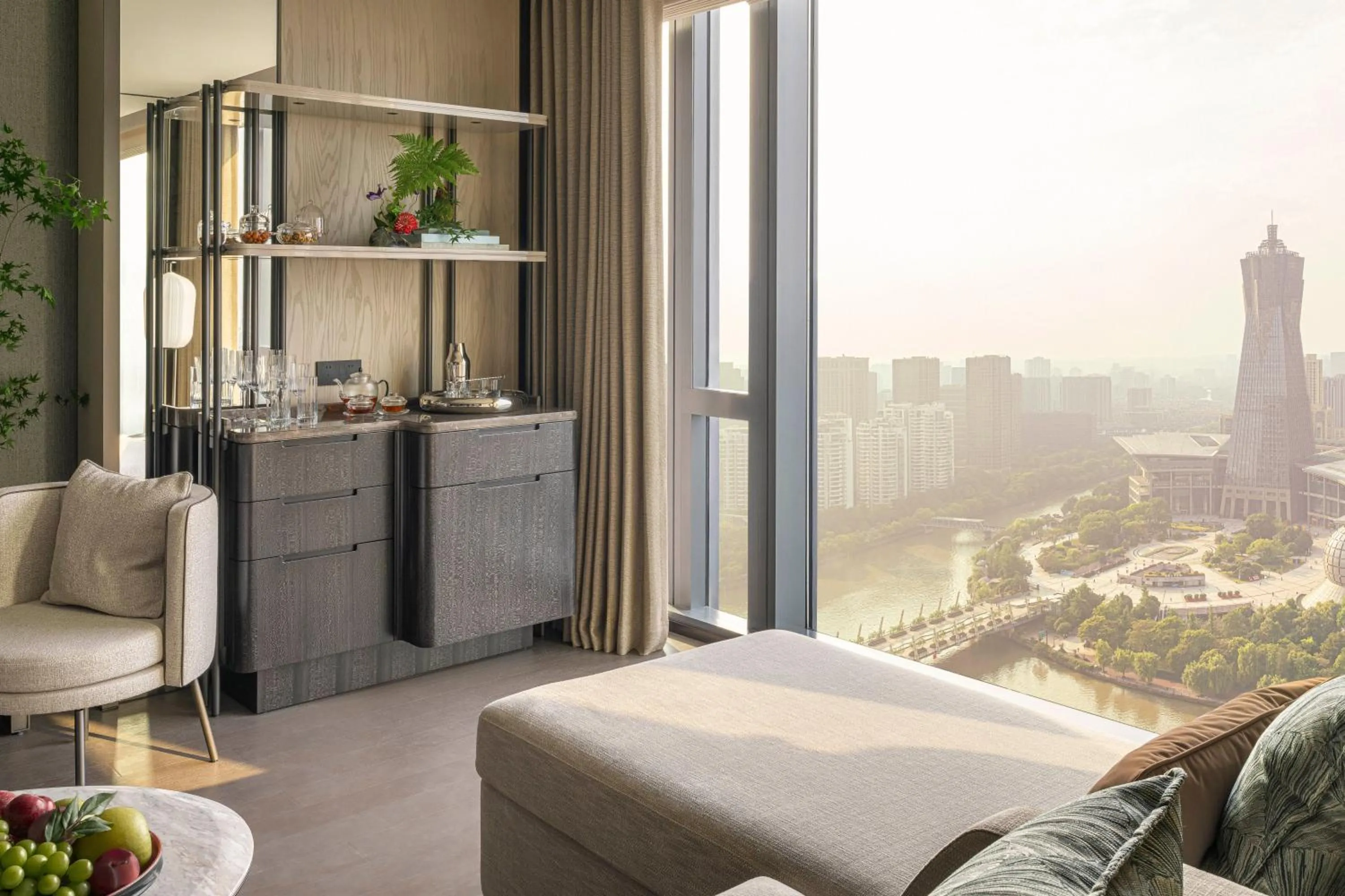Premier King Room with Canal View  in Four Seasons Hotel Hangzhou at Hangzhou Centre