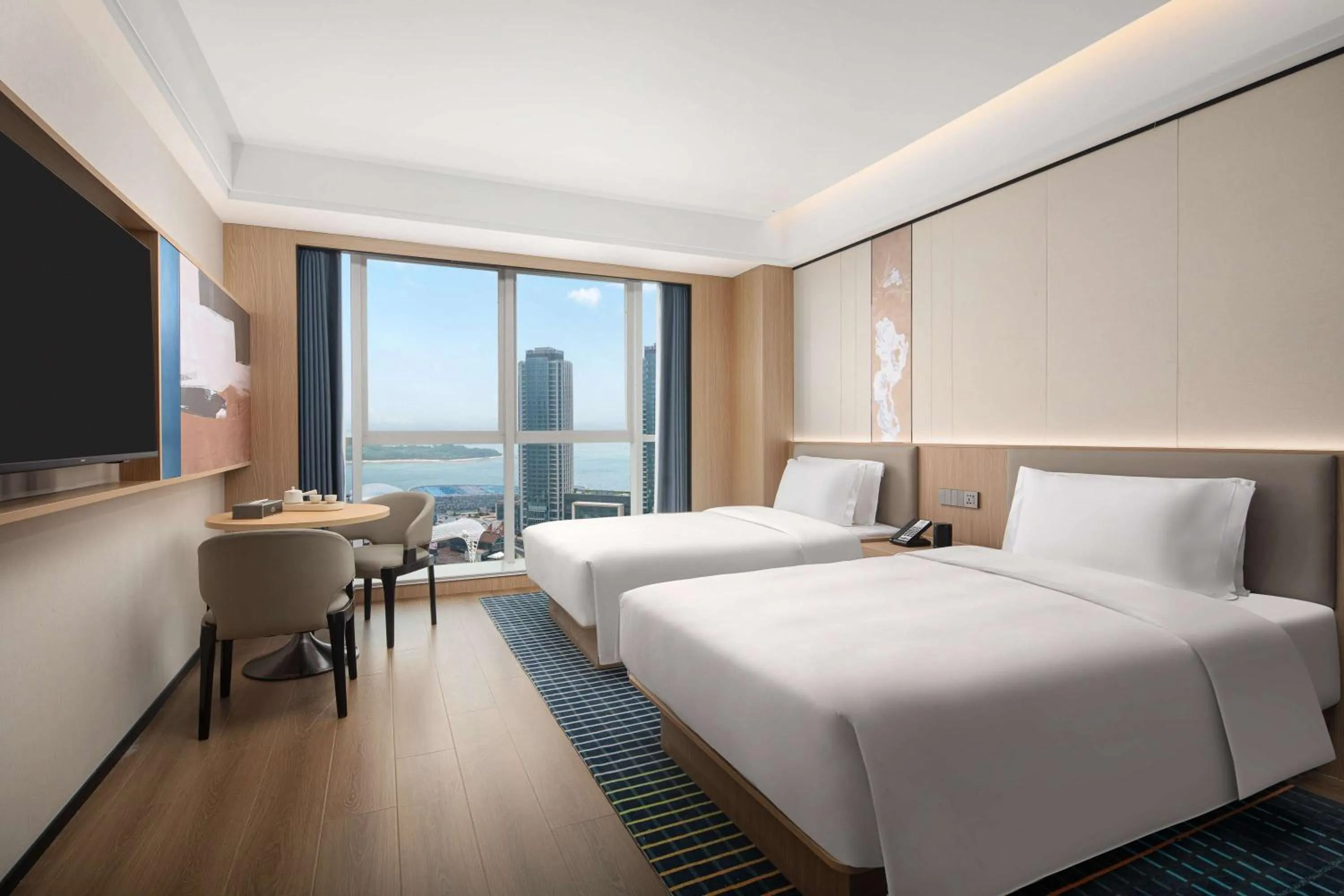 Superior Twin Room in Microtel by Wyndham Qingdao Huangdao