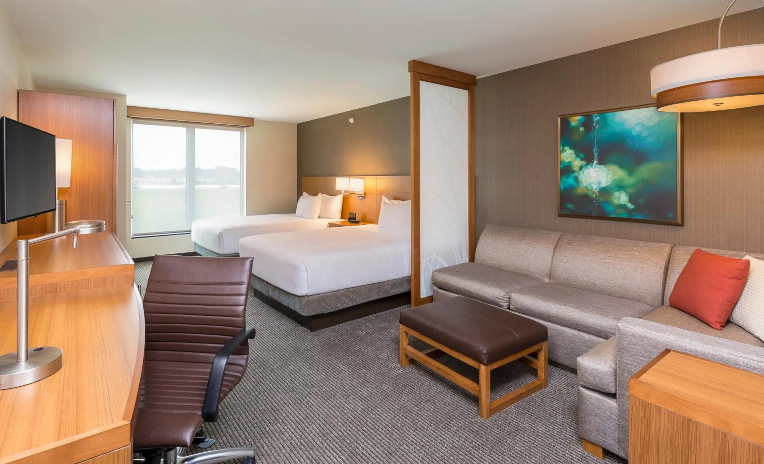 Queen Room with Two Queen Beds, Sofa Bed and Accessible Tub in Hyatt Place Canton