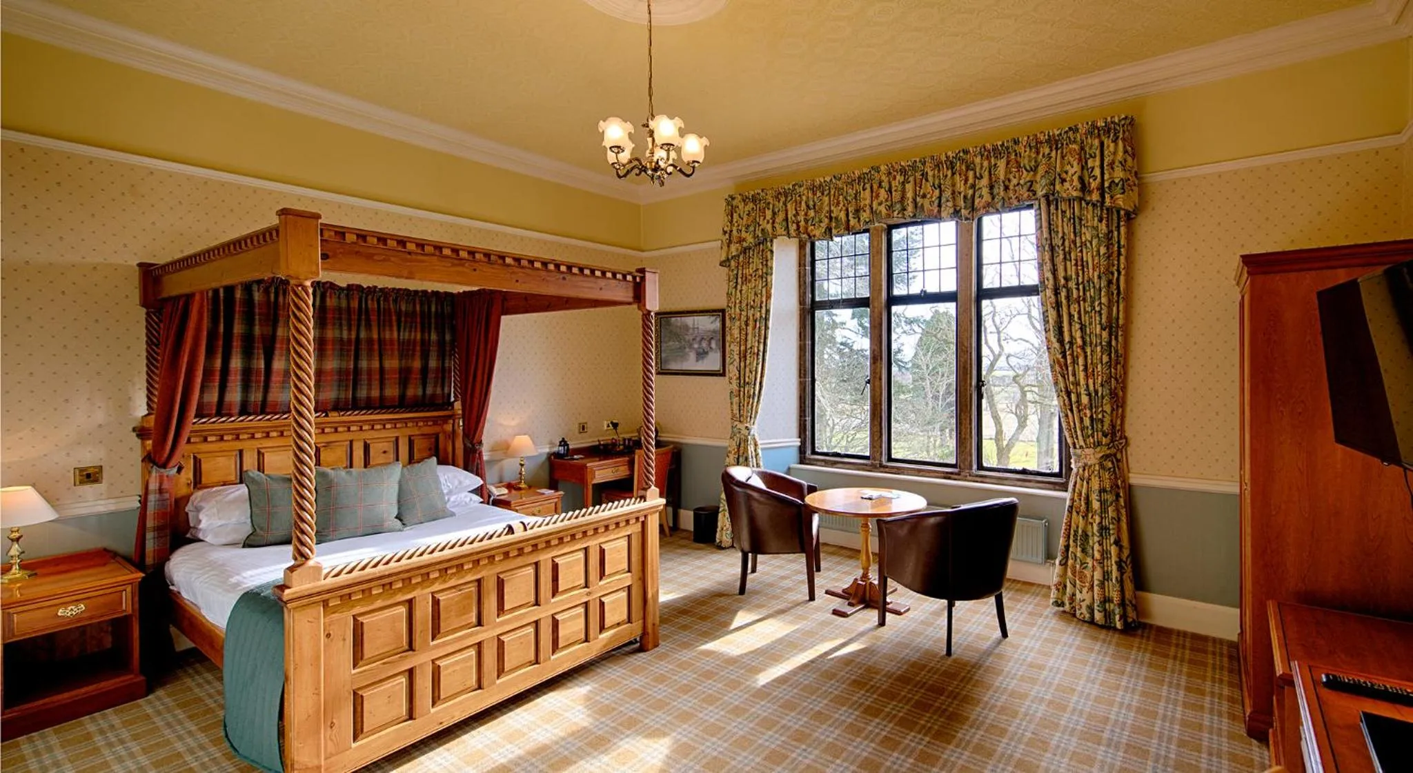 Castle Room With a View in Kincraig Castle Hotel