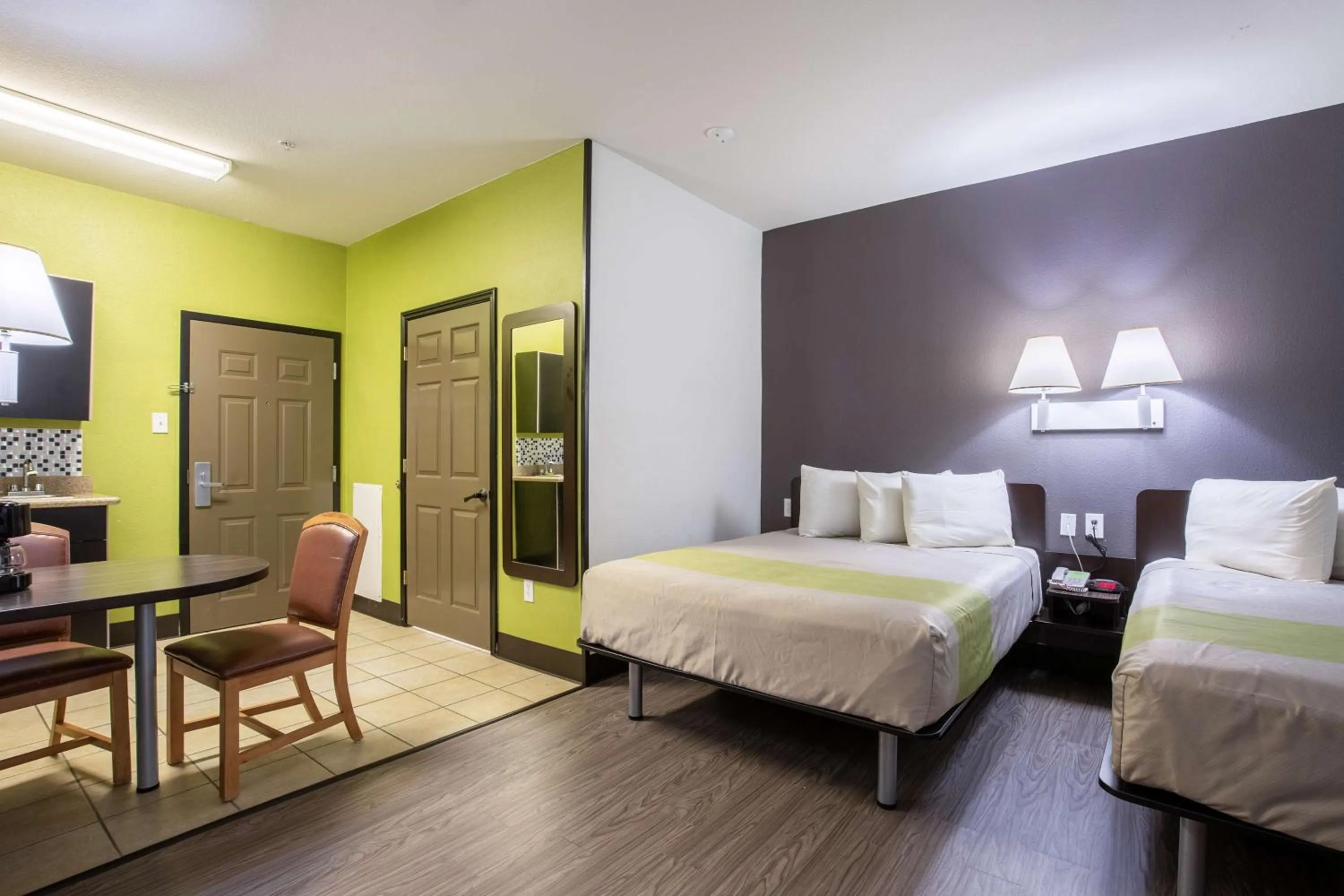 King Room with Two King Beds - Non-Smoking in Studio 6 Bay City TX