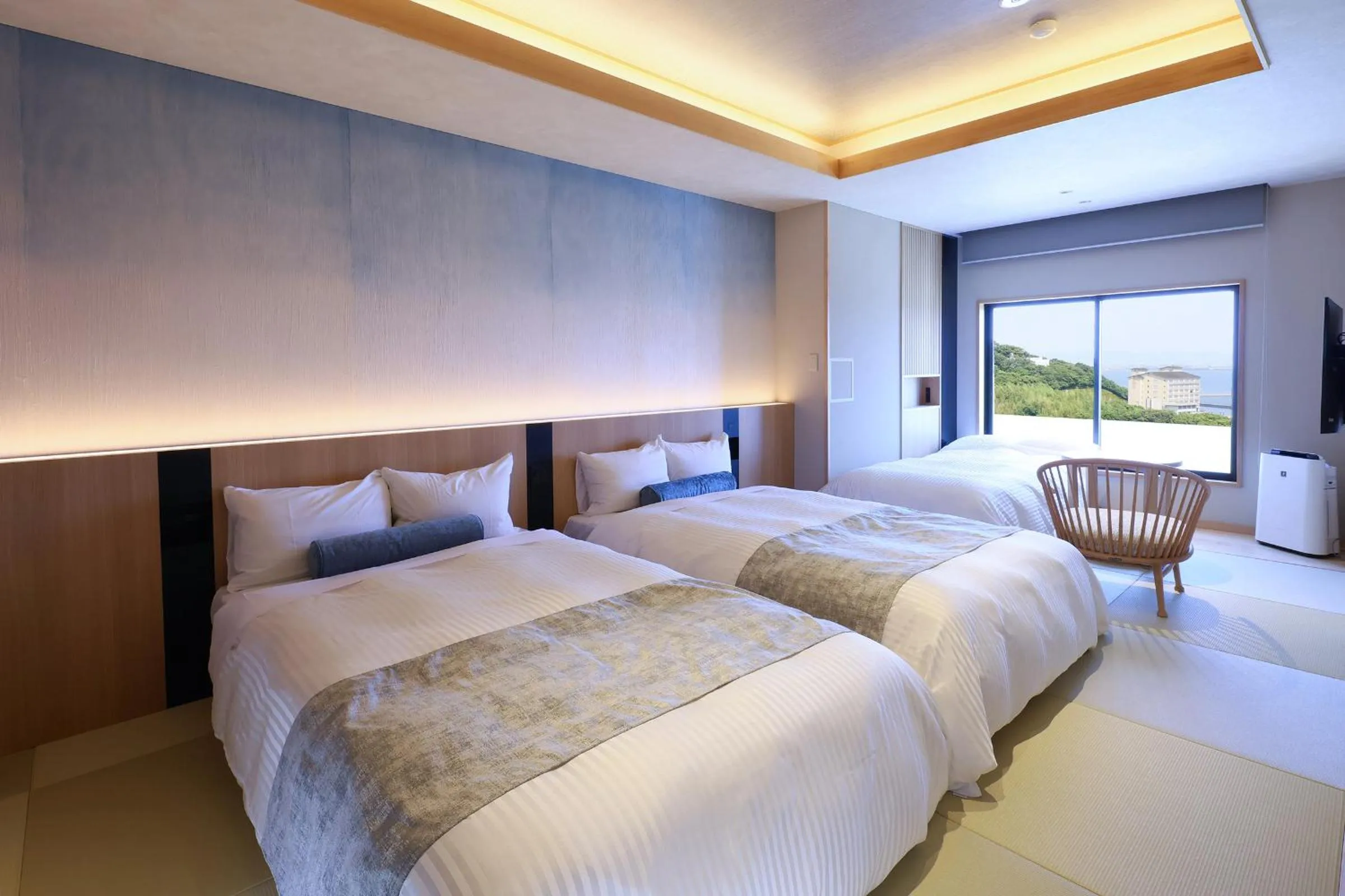 Twin Room with Sea View - single occupancy in Hotel Meizanso