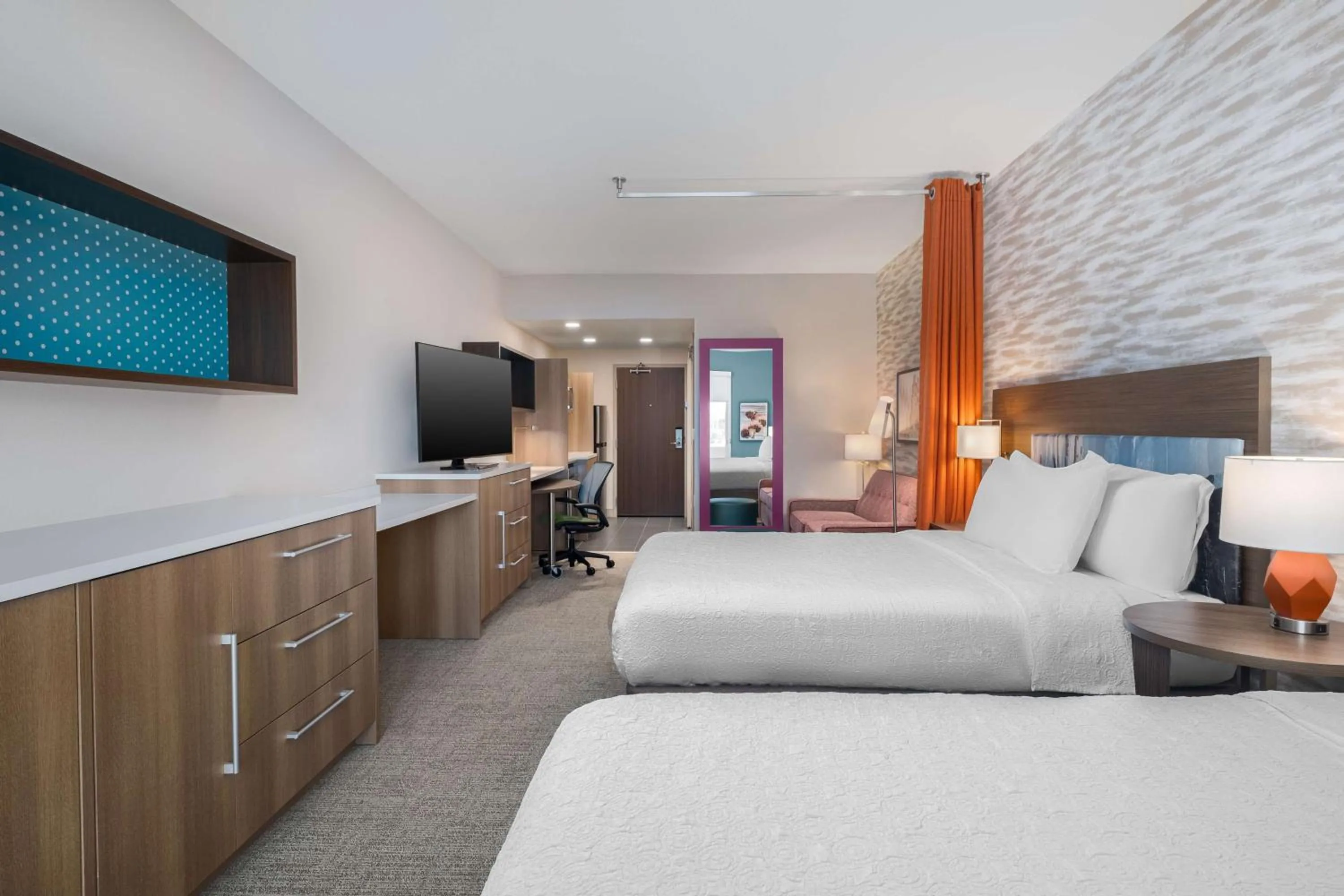Studio Suite with Two Queen Beds in Home2 Suites By Hilton Phoenix Midtown