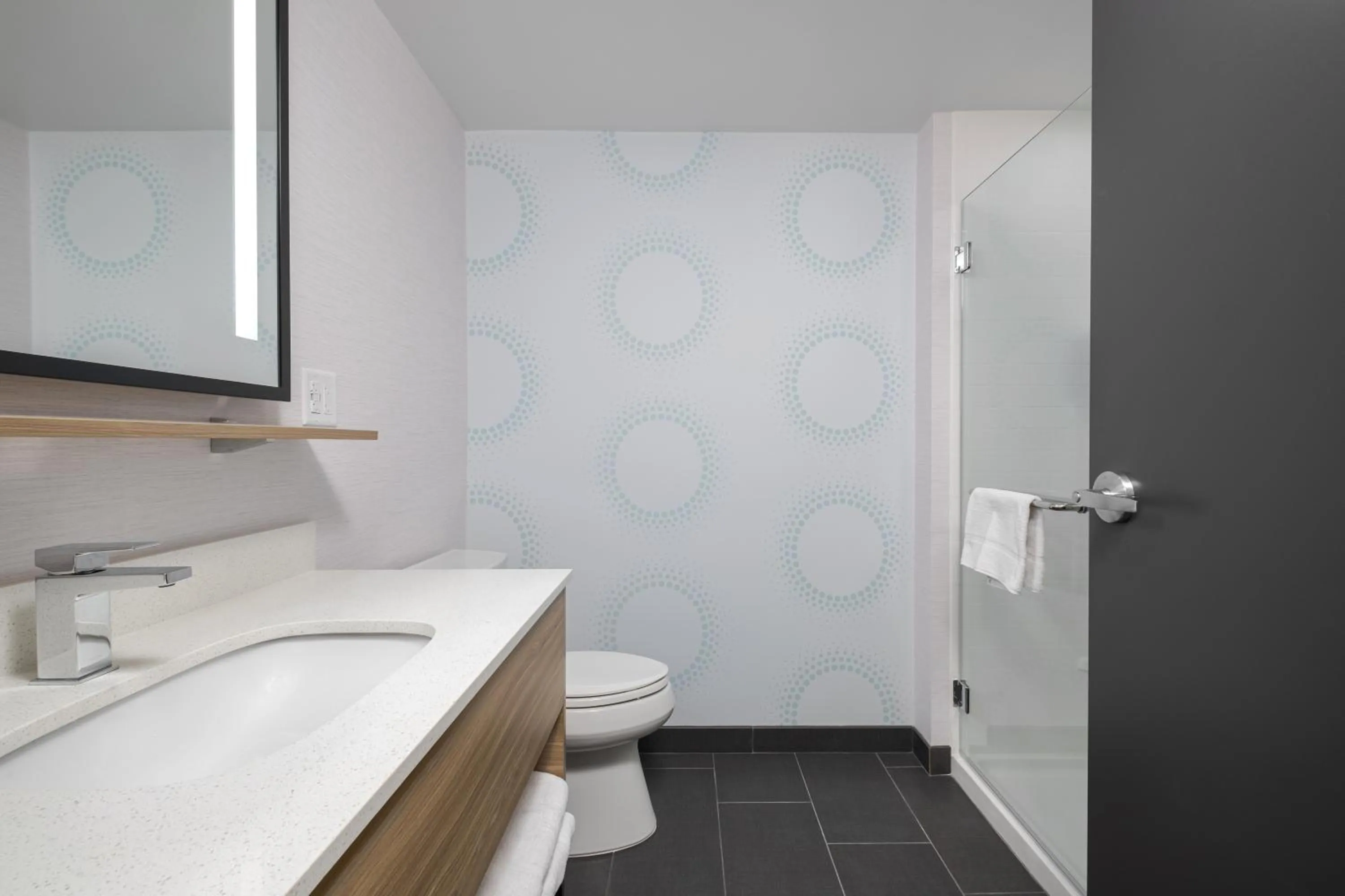 Queen Room with Two Queen Beds and Walk-In Shower in Tru By Hilton Phoenix Midtown