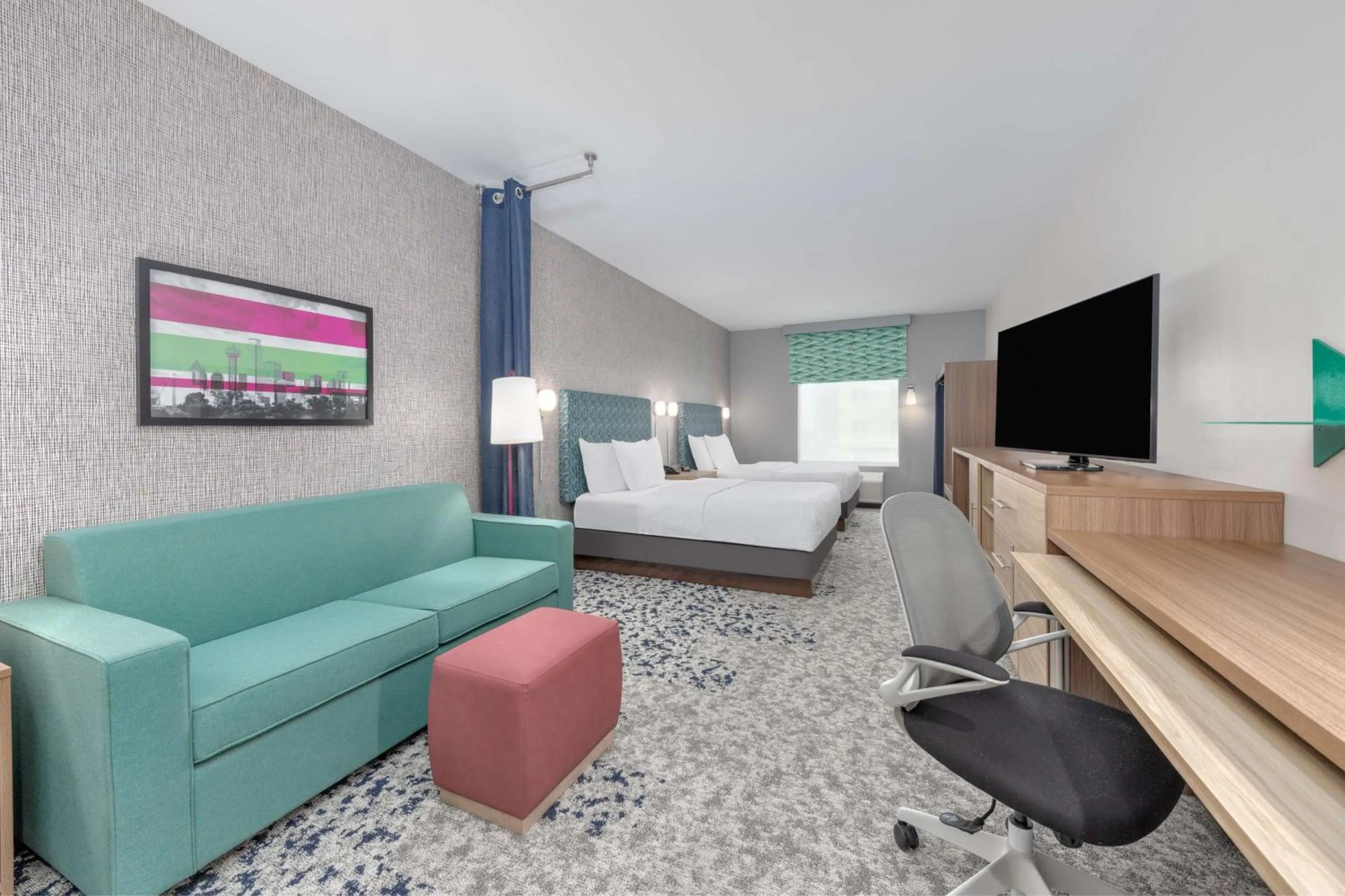 Studio Suite with Two Queen Beds in Home2 Suites By Hilton Dallas I-30 Cockrell Hill