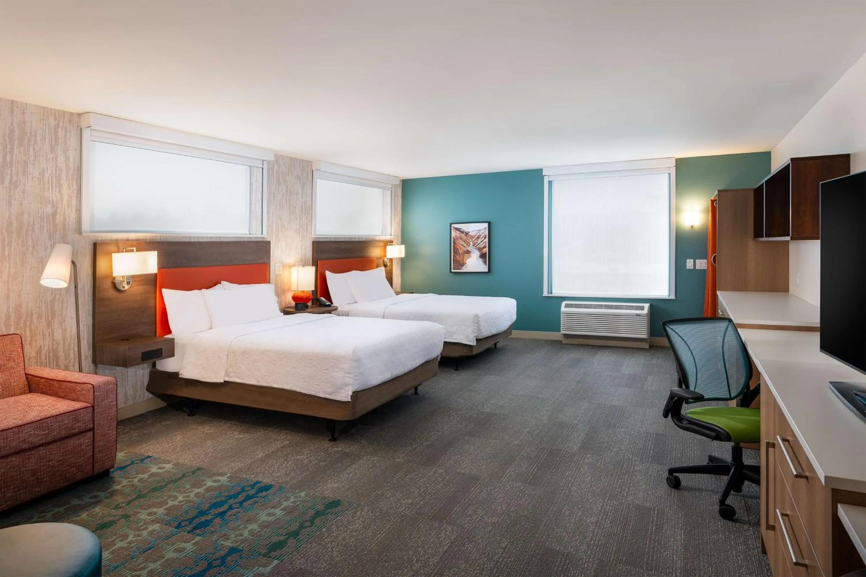 Studio Suite with Two Queen Beds in Home2 Suites by Hilton Bozeman Midtown