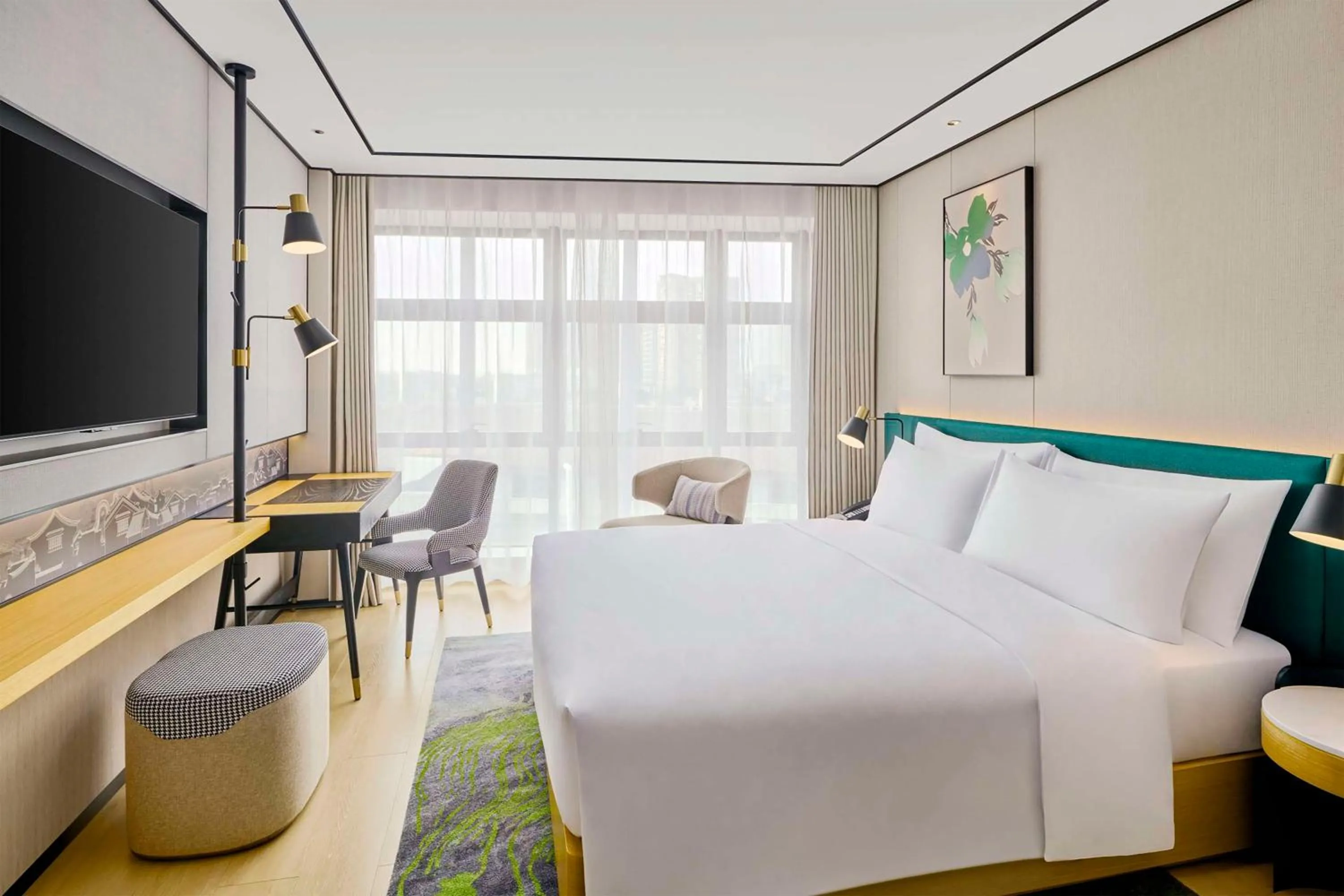 King Guest Room in Hilton Garden Inn Foshan Lishui-Free Shuttle Bus for Canton Fair