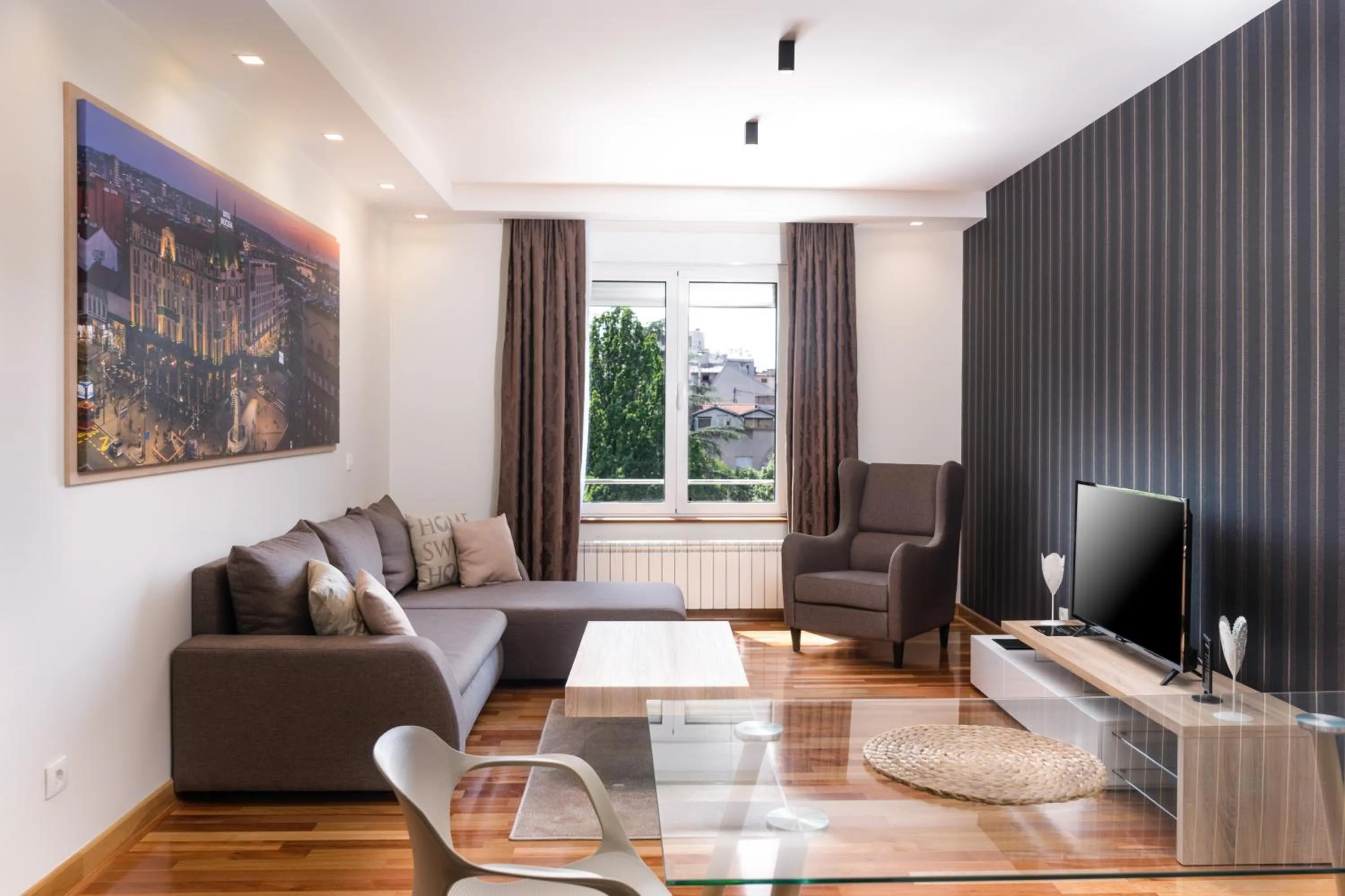 Two-Bedroom Apartment with Terrace in Feel Belgrade Apartments