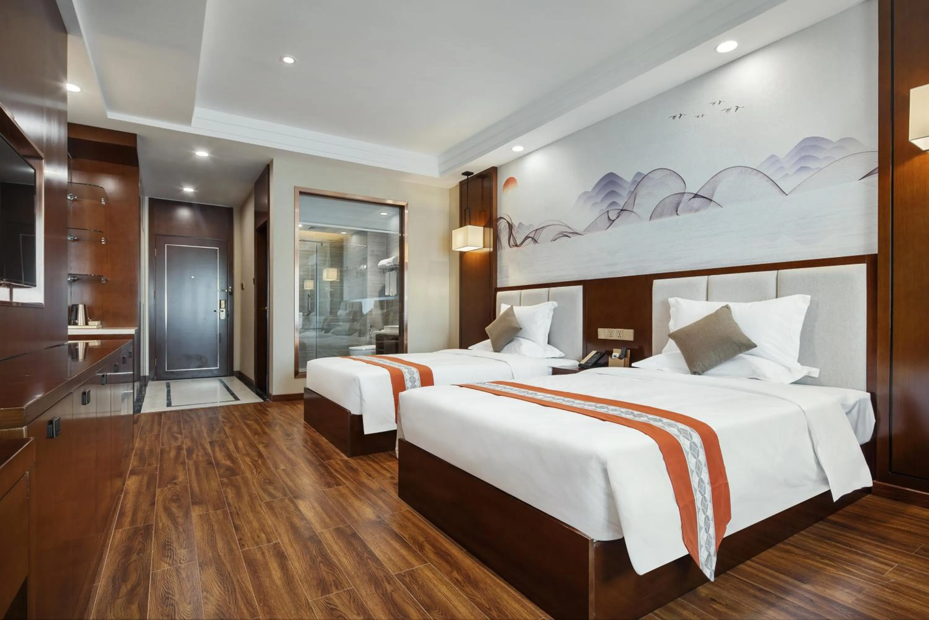 Deluxe Twin Room in Rose Garden International Hotel