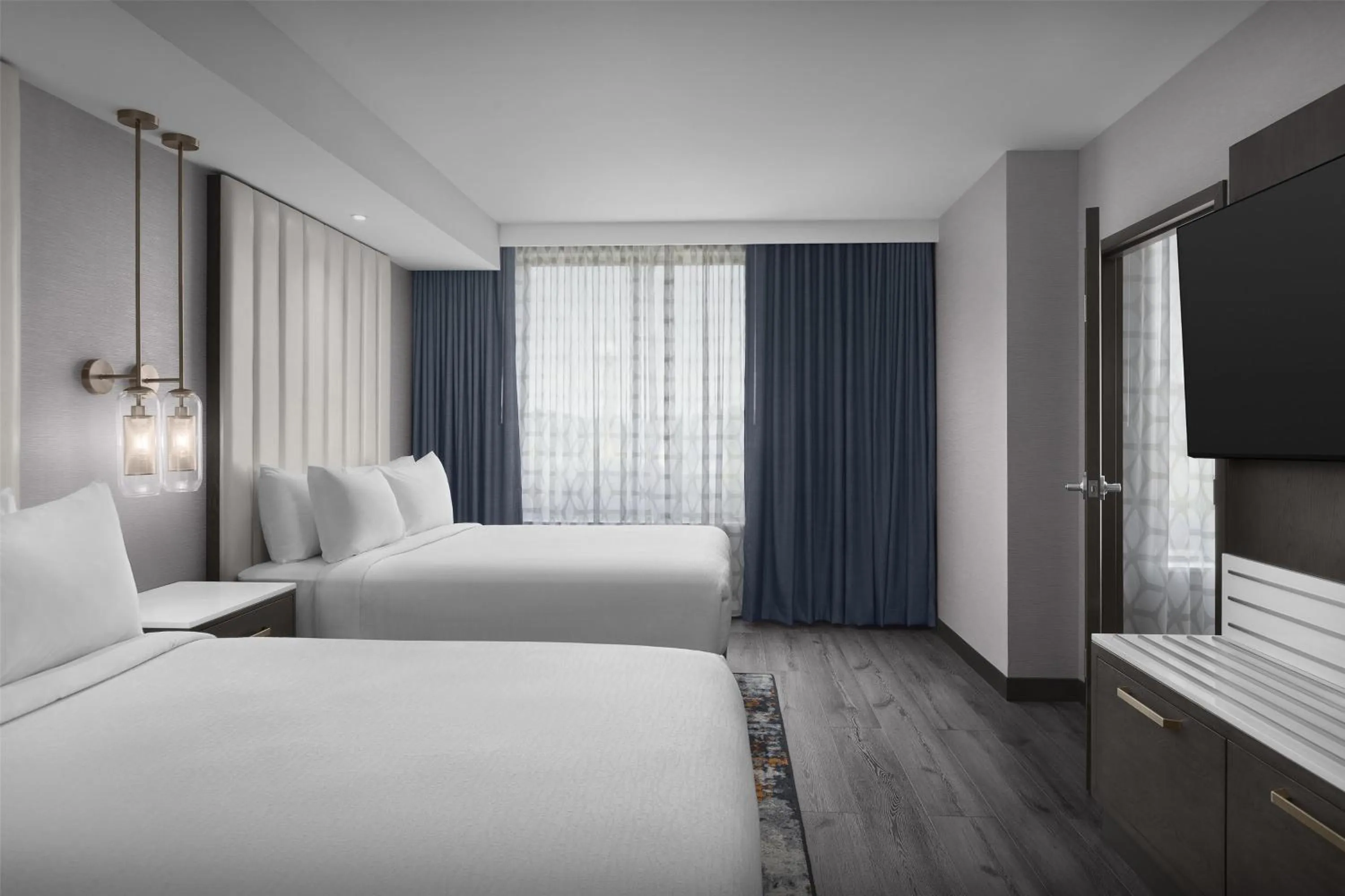 Two-Room Queen Suite with Two Queen Beds - Hearing Access in Embassy Suites By Hilton Pigeon Forge Resort