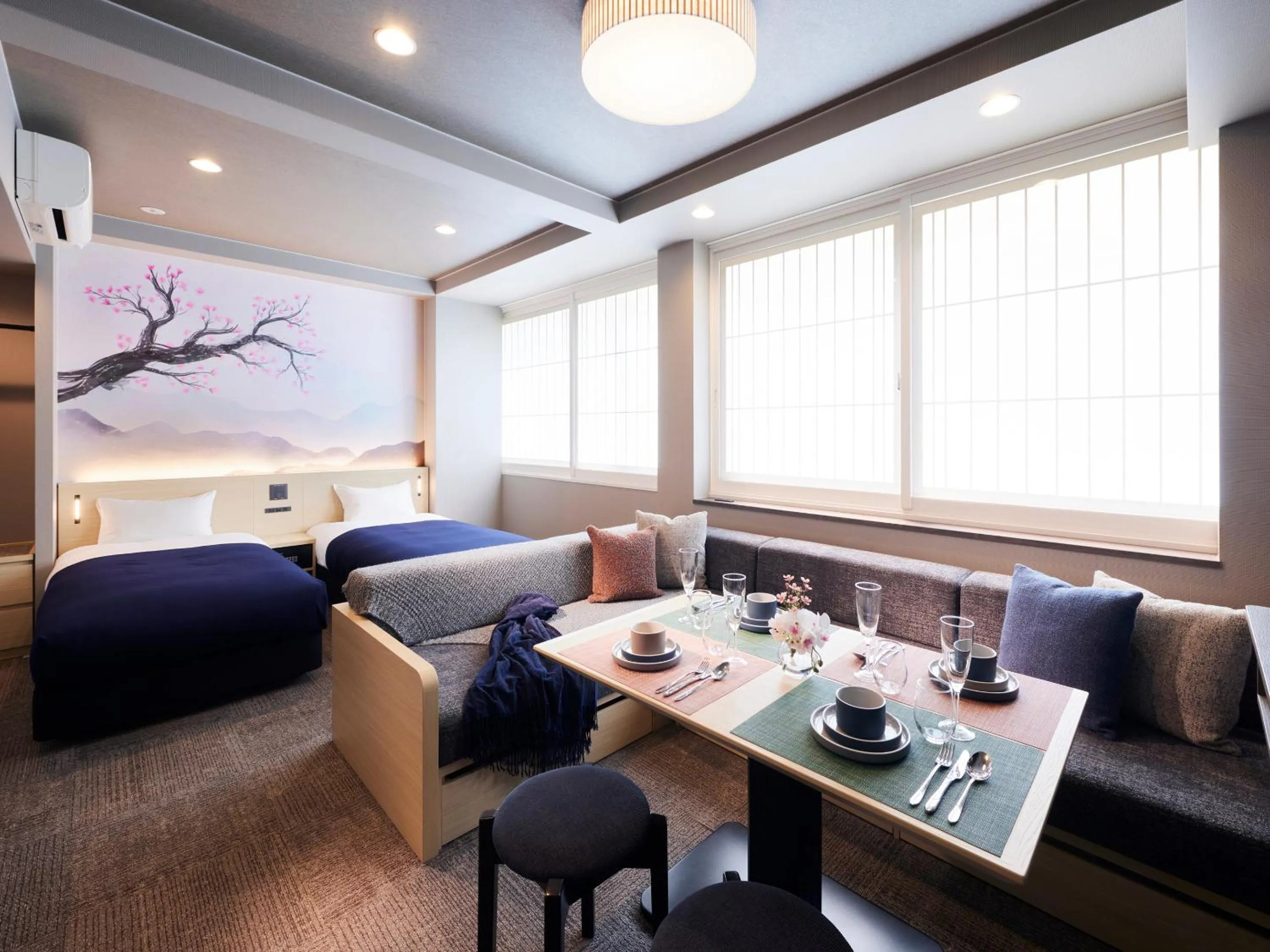 Two-Bedroom Family Apartment in Minn Shijo Omiya