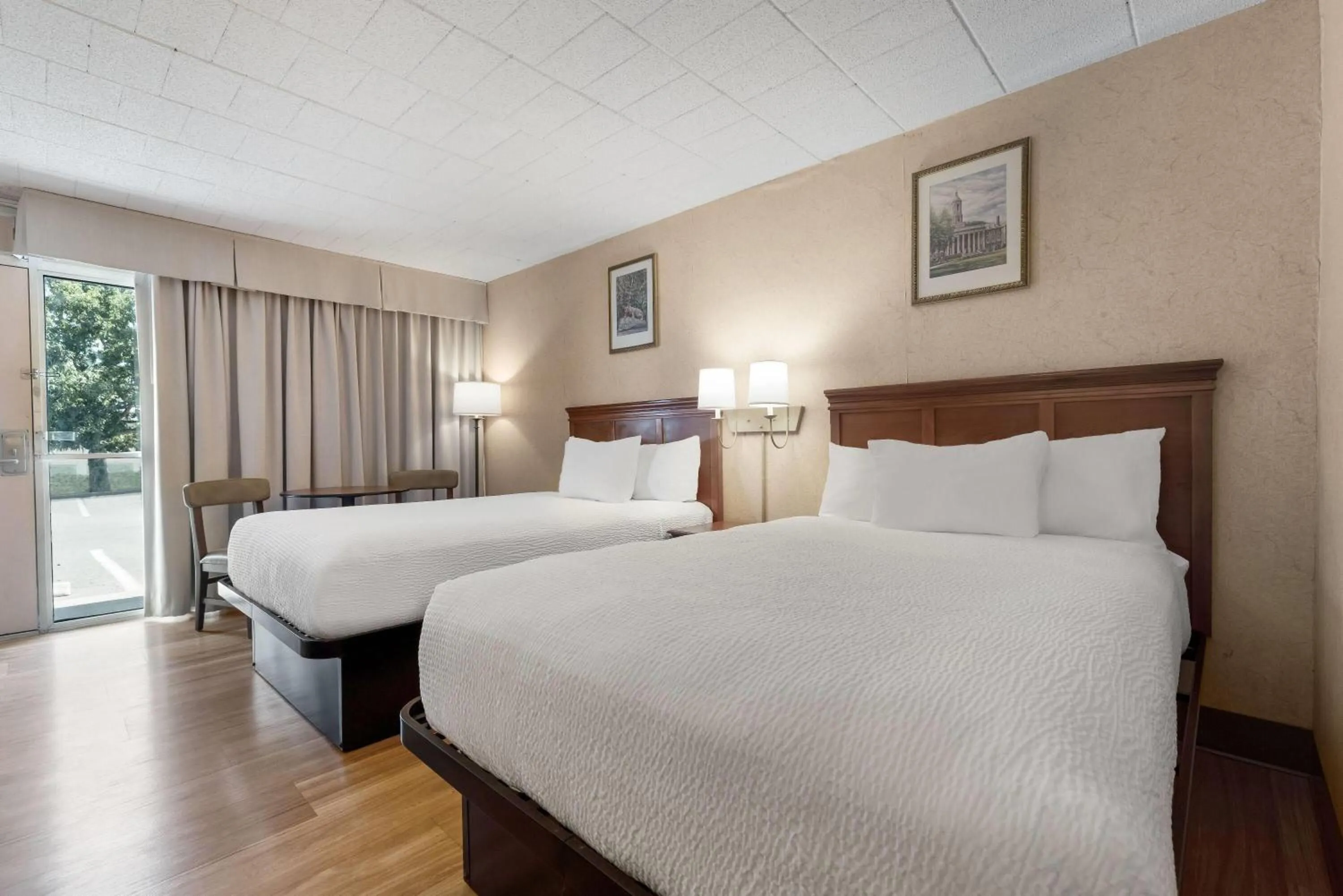 Double Room with Two Double Beds and Exterior Entrance - Non-Smoking in Ramada by Wyndham State College Hotel & Conference Center