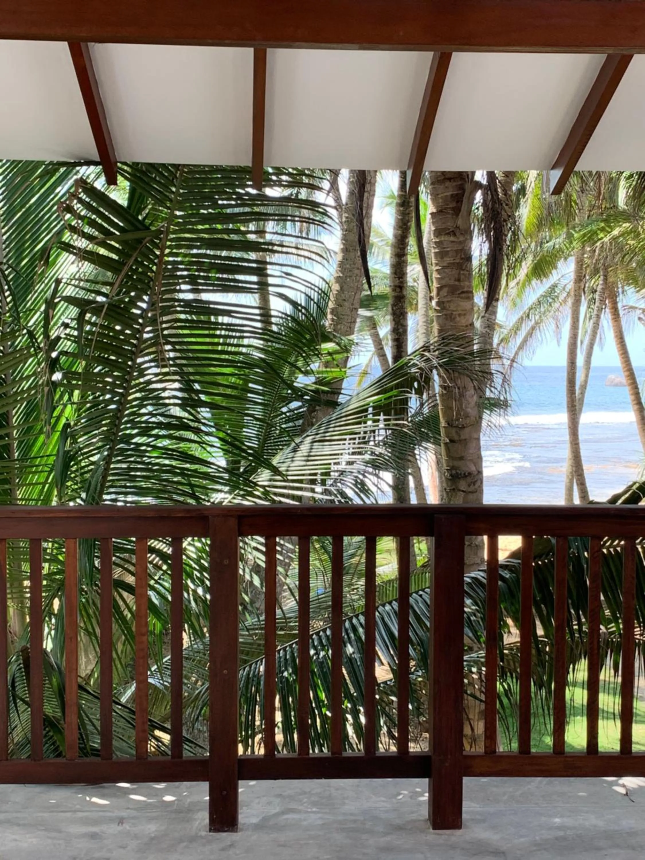 A/C Deluxe Double Room with Balcony and Sea View in Curry Bowl Restaurant & Turtles Rest