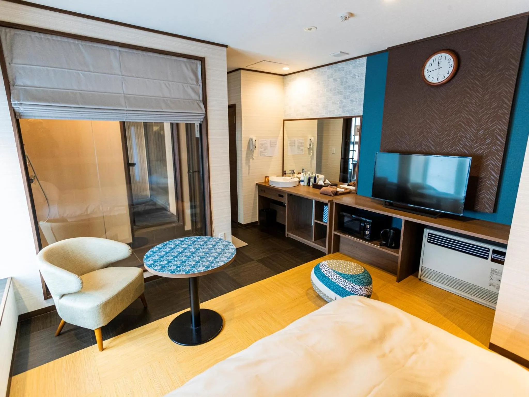 Semi Double Room with Kitchenette and Open-Air Bath - single occupancy in Gensen Ichinoyu