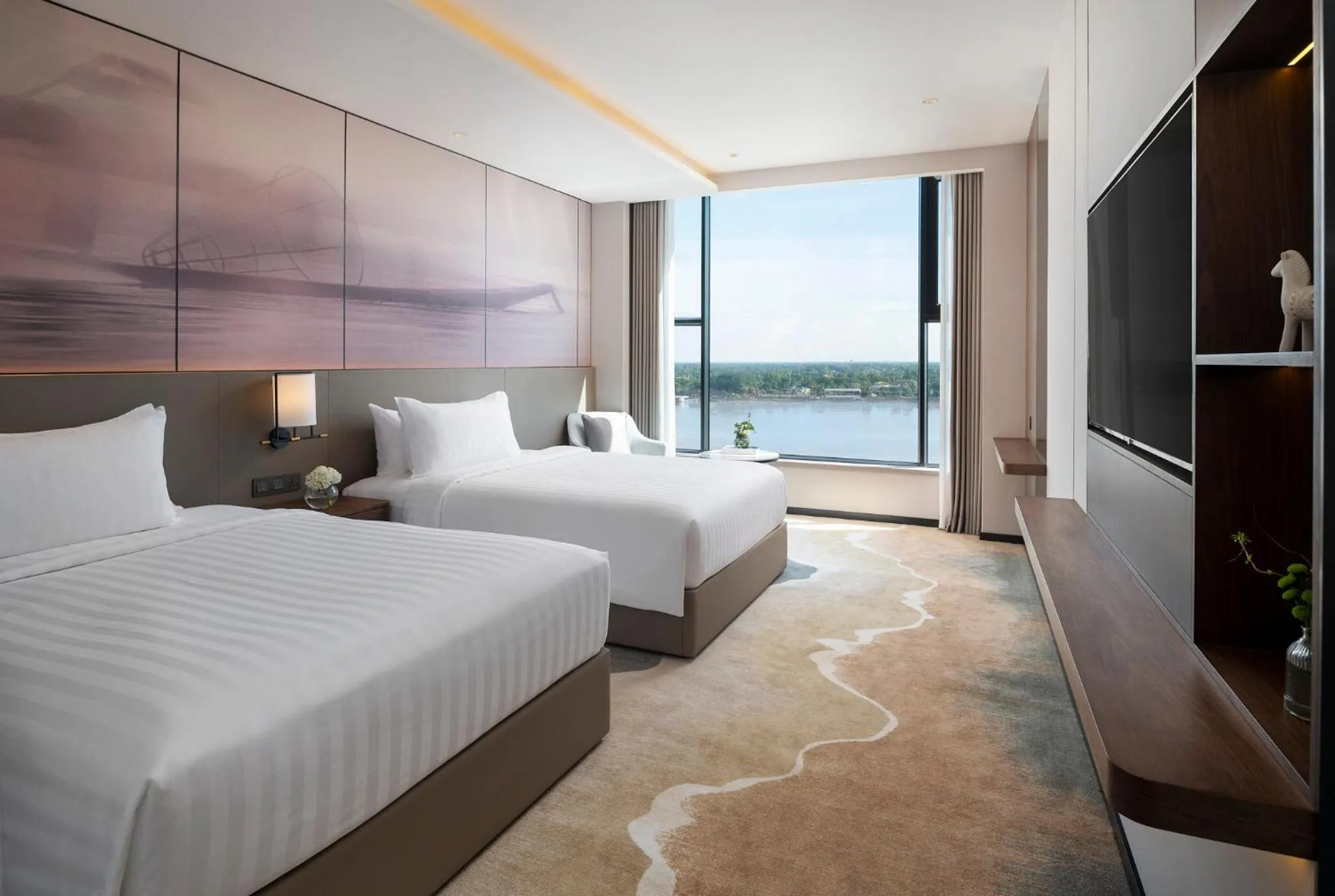 Twin Room with Lake View in Amari Vientiane