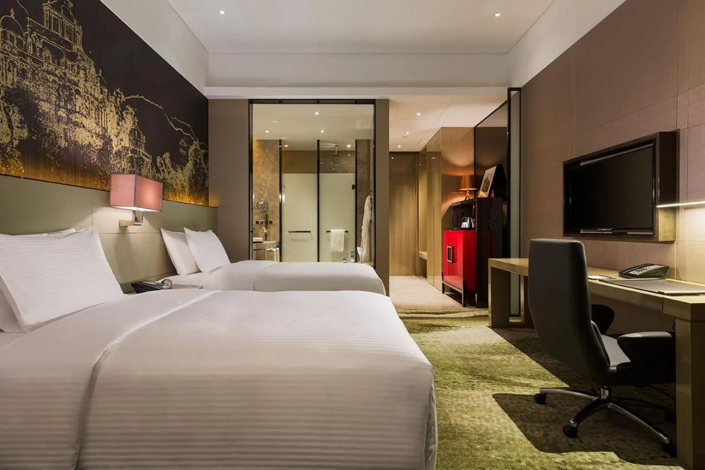 Deluxe Twin Room in Wanda Realm Jiangmen