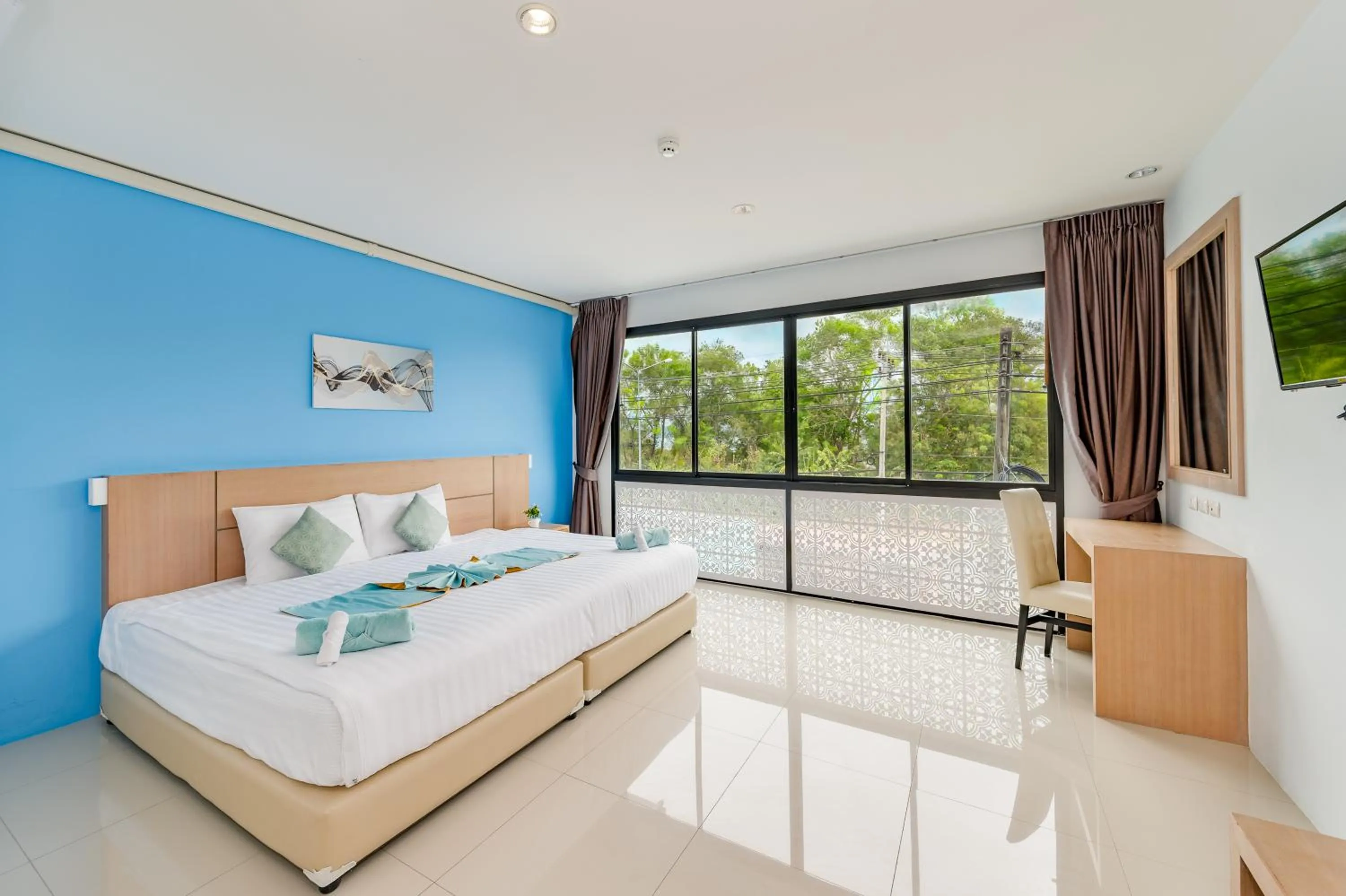 Superior Double or Twin Room with Sea View in De Blue Sea Rawai Hotel